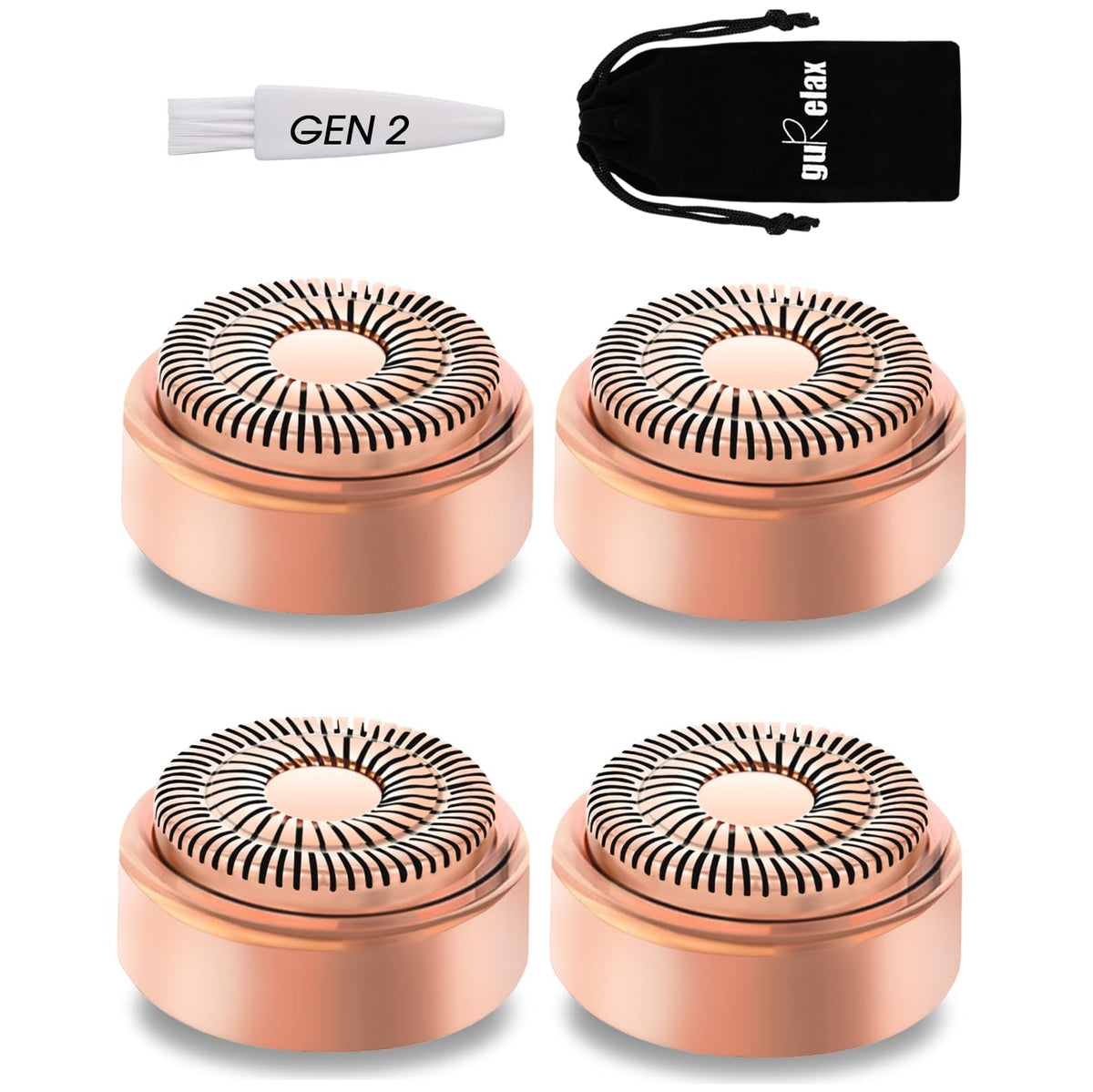 Cabezales de repuesto para el acabado Touch Flawless Facial removedor de vello para mujeres Gen 2, cabezales de repuesto para depilación impecable