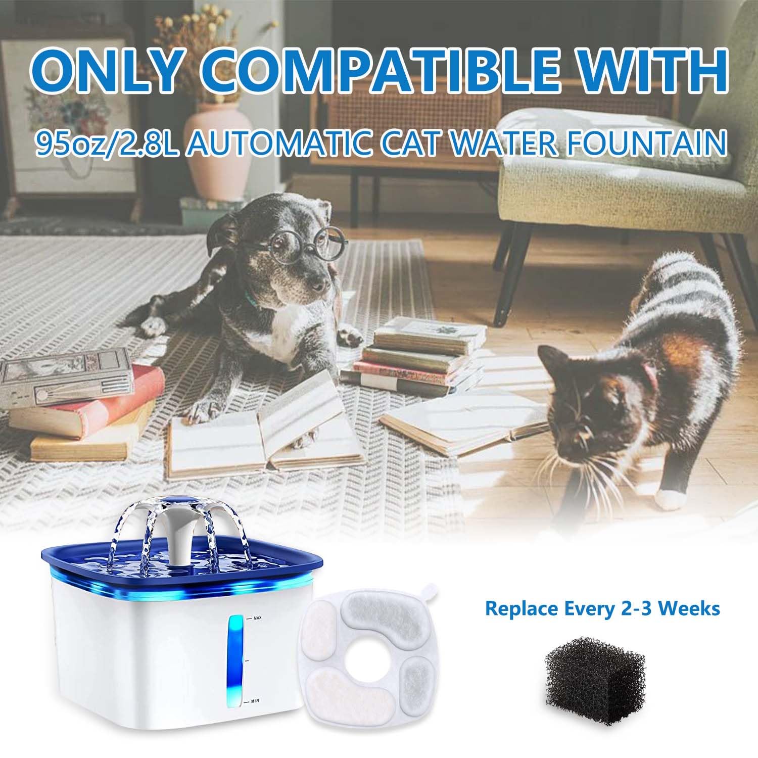 Esponjas de Repuesto NeucomBBT para Dispensador Veken 104 Oz 2.8 L