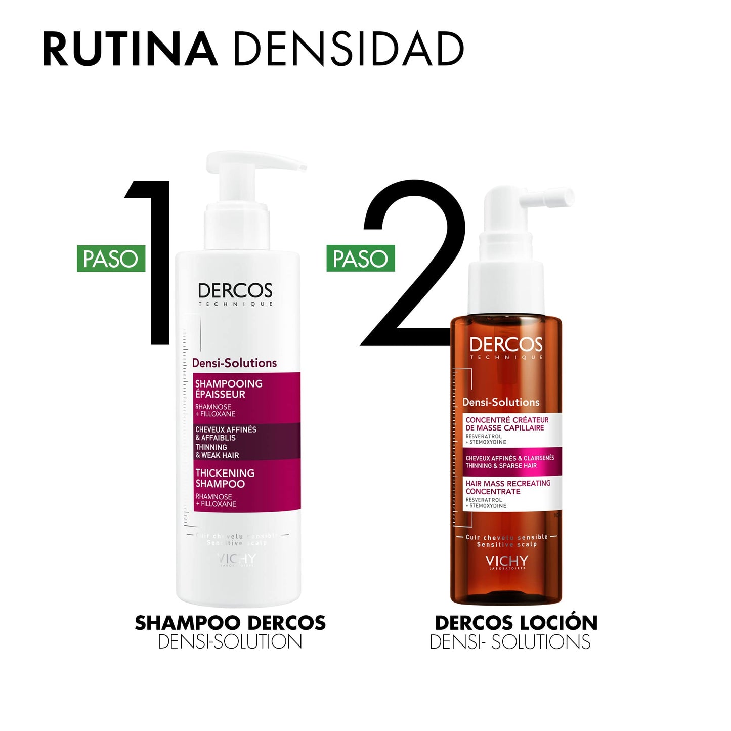 Shampoo Densificador Vichy Dercos con Vitamina E 250ml