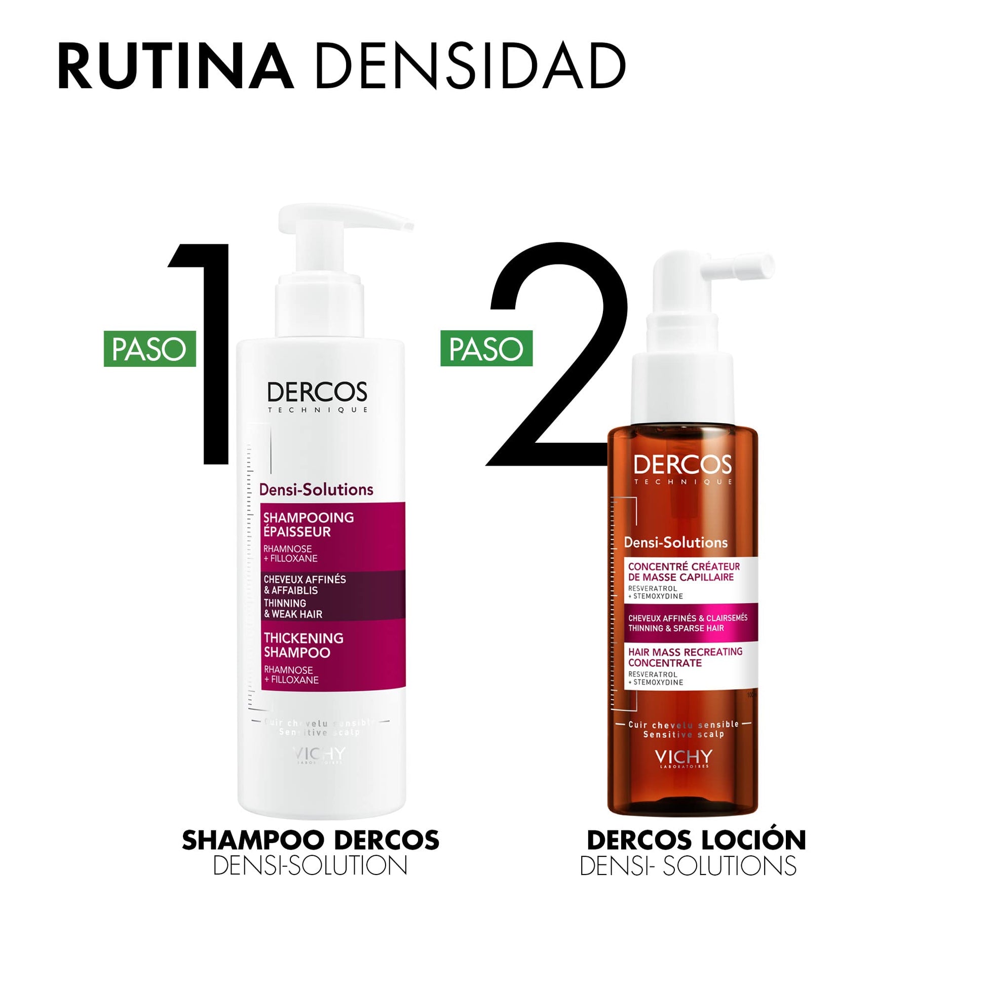 Shampoo Densificador Vichy Dercos con Vitamina E 250ml