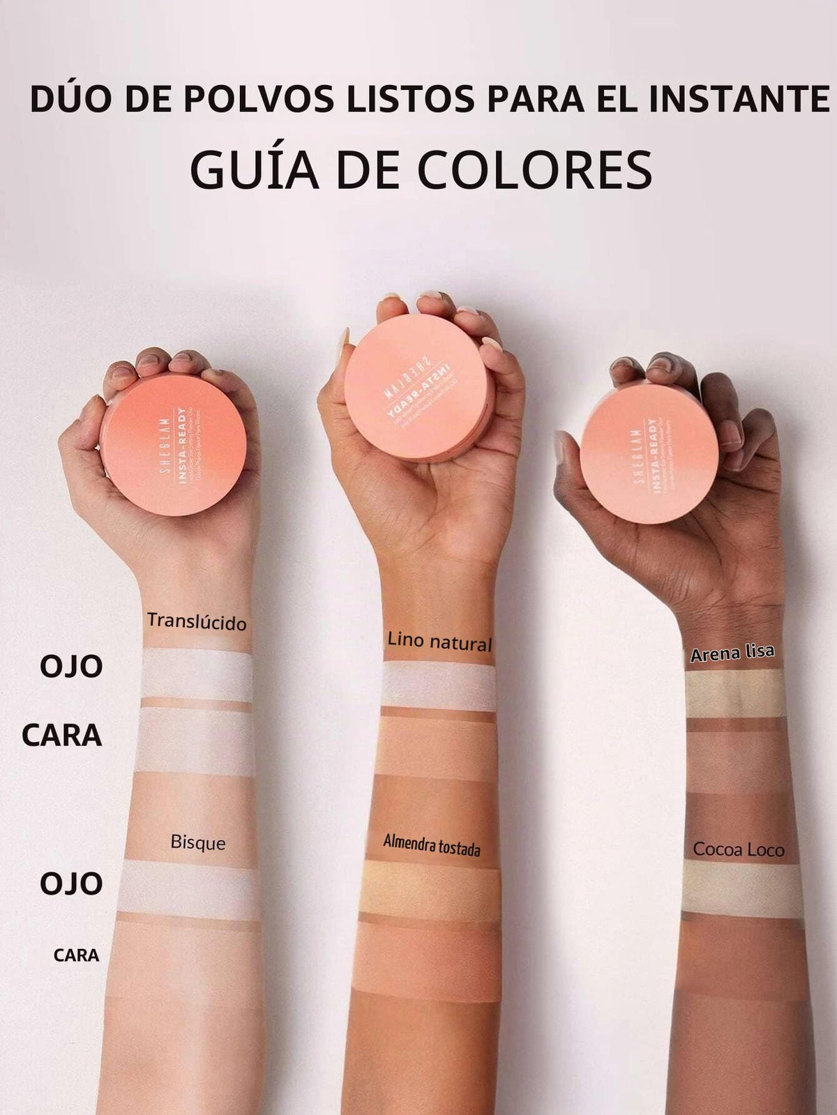 Sheglam Insta-Ready Dúo de Polvos para Rostro Face & Eye Setting Powder Dúo (Toasted Almond)