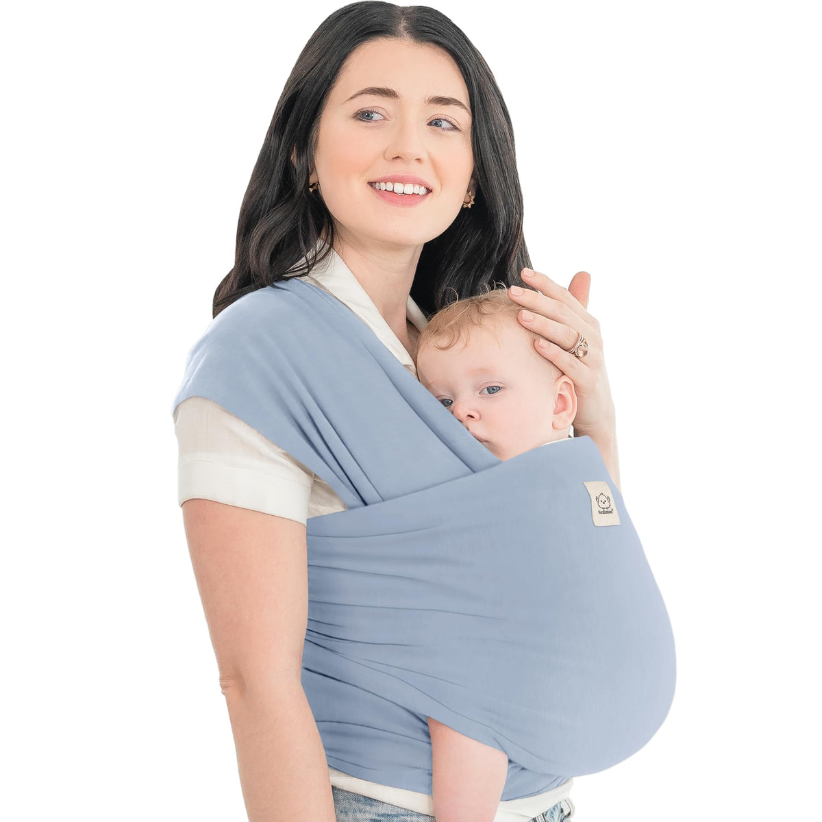Portabebés KeaBabies - Portabebé envolvente todo en 1 original, portabebés para recién nacidos a niños pequeños, fácil de usar, sin manos para un vínculo, ligero, envolvente para bebé transpirable