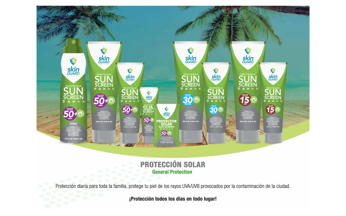 Protector Solar Corporal Fps 50+ 250 ml con Aloe Vera Waterproof Sin Parabenos (Grande, 250 ml)