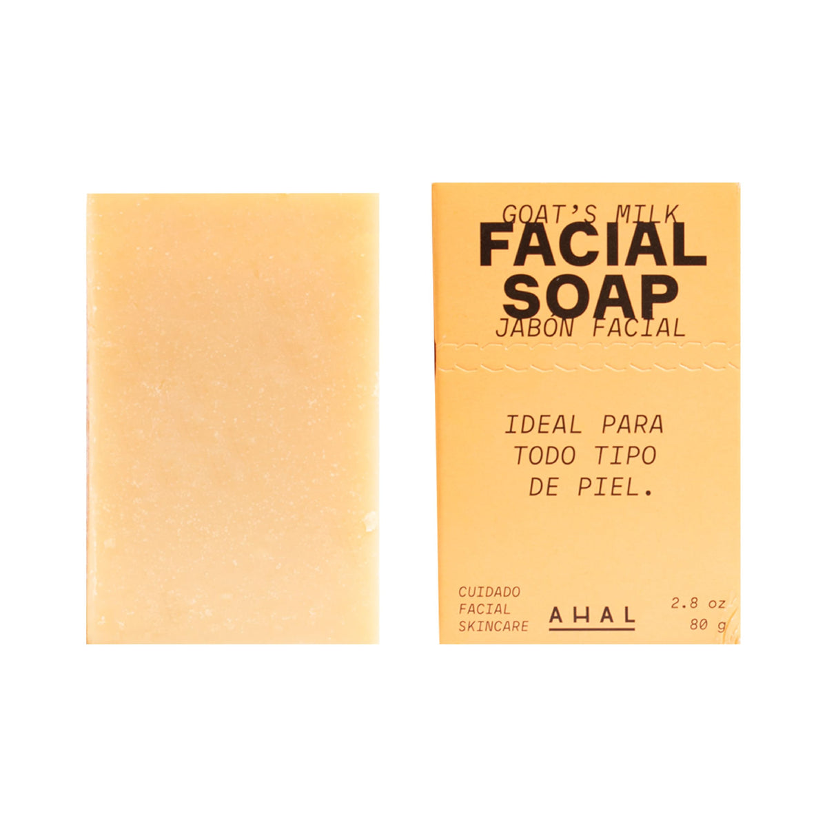AHAL Jabón Facial en Barra Leche de Cabra Limpieza Profunda 80 g