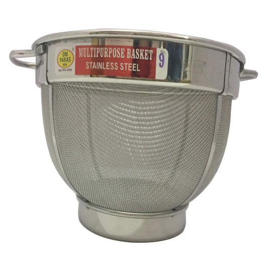 GD Colador Multiusos de Acero Inoxidable, Bowl de 9 Pulgadas de Longitud y Ancho, 4.5 Pulgadas de Altura