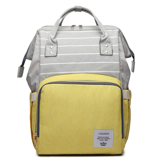 Bolsa de Pañales Multifunción Armbq Amarillo Esencial para Mamá