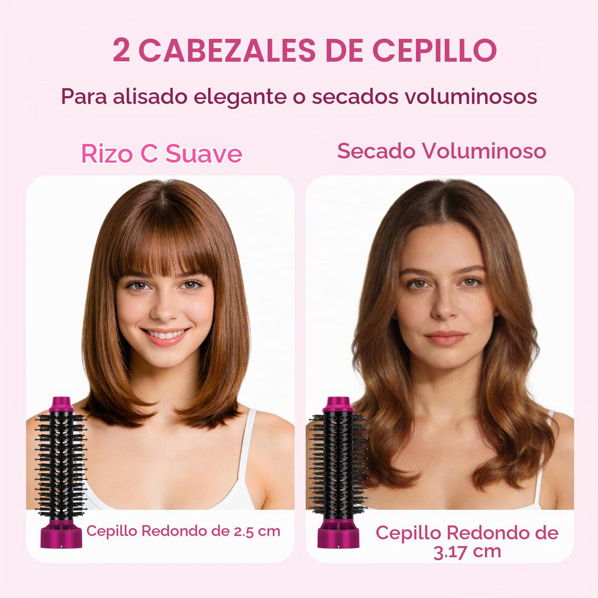 Cepillo 4 en 1 Aima Beauty Cerámica Aire Caliente