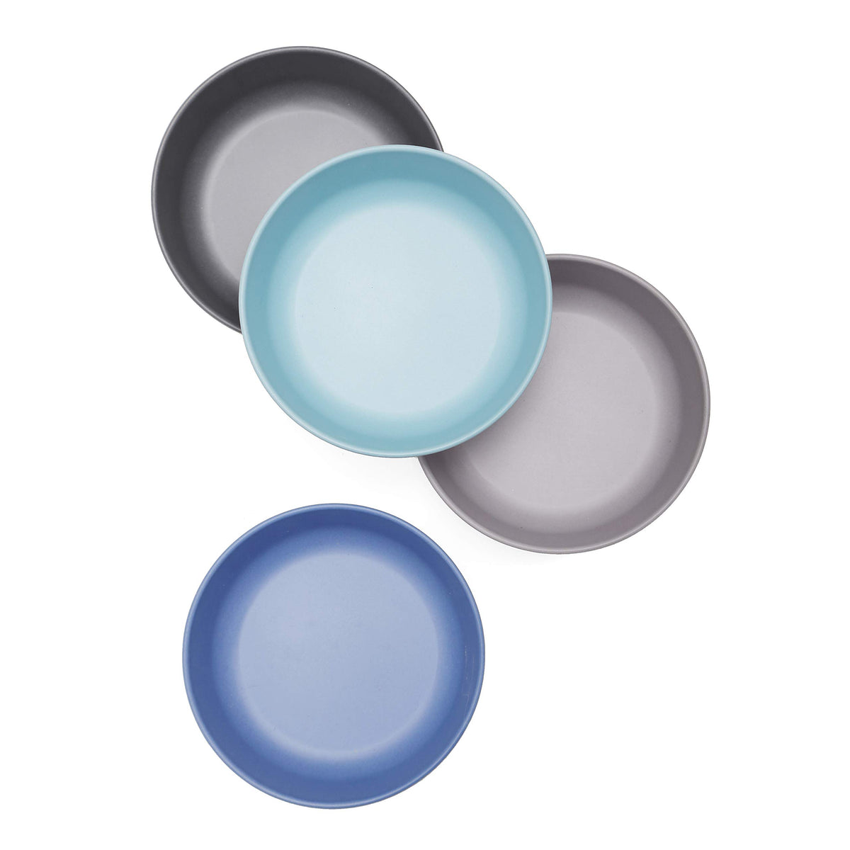 Goobie - Juego de 4 cuencos de bambú para bebé, respetuosos con el medio ambiente, no tóxicos y seguros para niños, para cereales y sopas, para mezclar y combinar, gran regalo para baby shower y cumpleaños, CRUISE, BOWLS