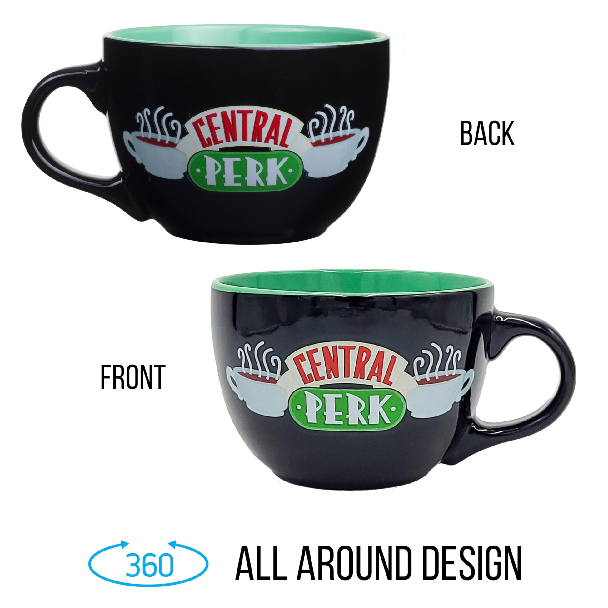 Taza de Sopa Cerámica Silver Buffalo Friends Central Perk Multicolor