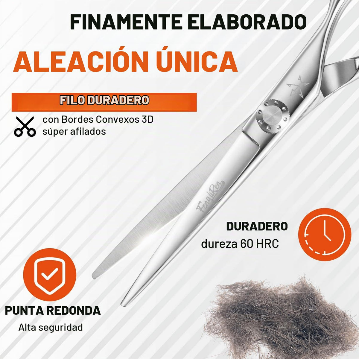 Tijeras profesionales de alta gama extremadamente afiladas para cortar el pelo, tijeras de peluquería para el cabello, tijeras de corte de pelo de 5.5 pulgadas, hechas de aleación de acero inoxidable