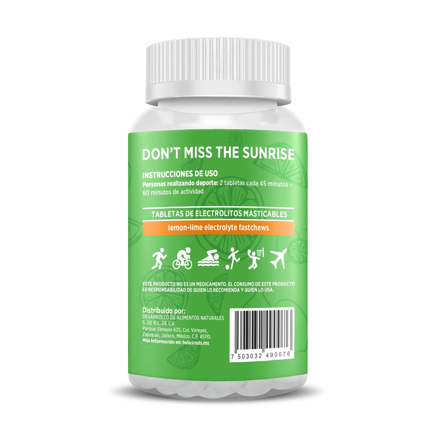 Electrolitos Masticables Ruts Energy Lima-Limón + Energy Gel Mix Ruts