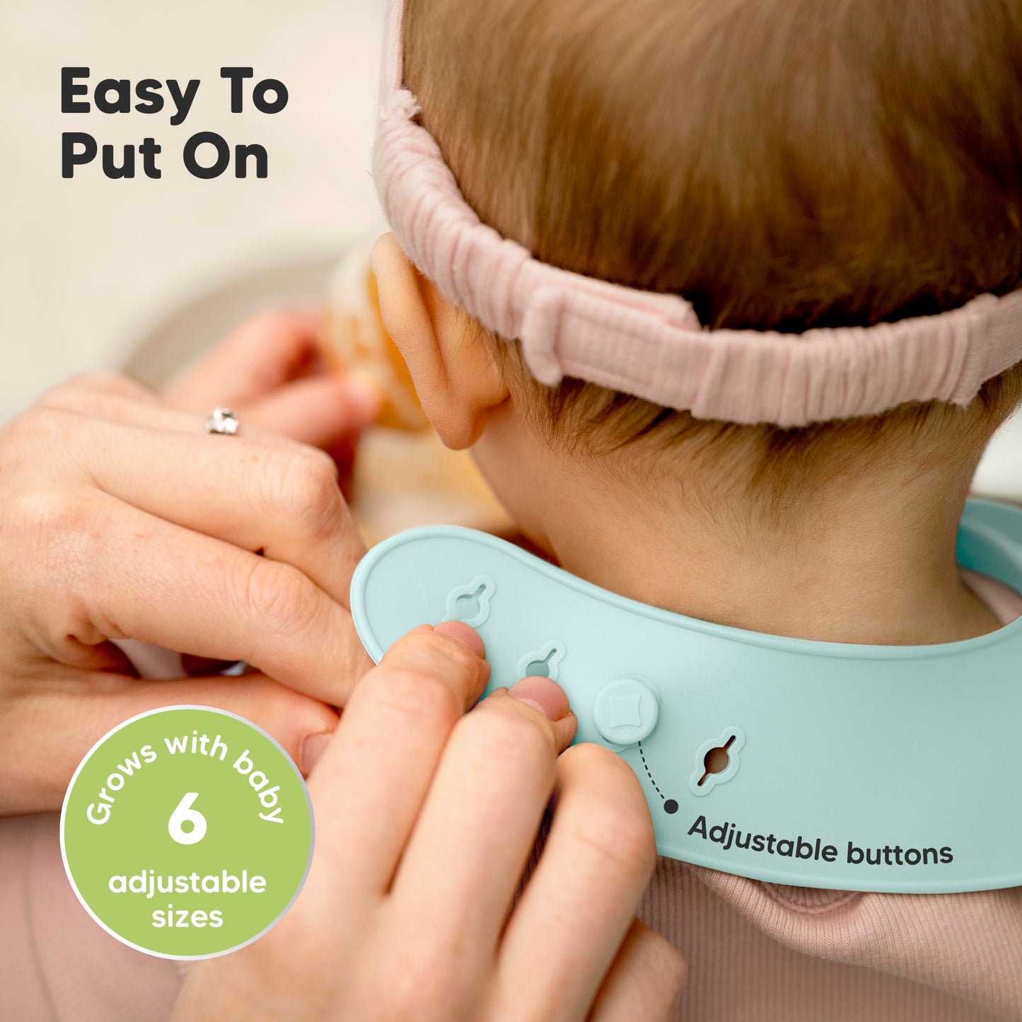 KeaBabies - Paquete de 2 baberos de silicona para bebés, baberos de silicona para comer, baberos de silicona pura de grado alimenticio, baberos para niños pequeños, baberos impermeables, baberos de