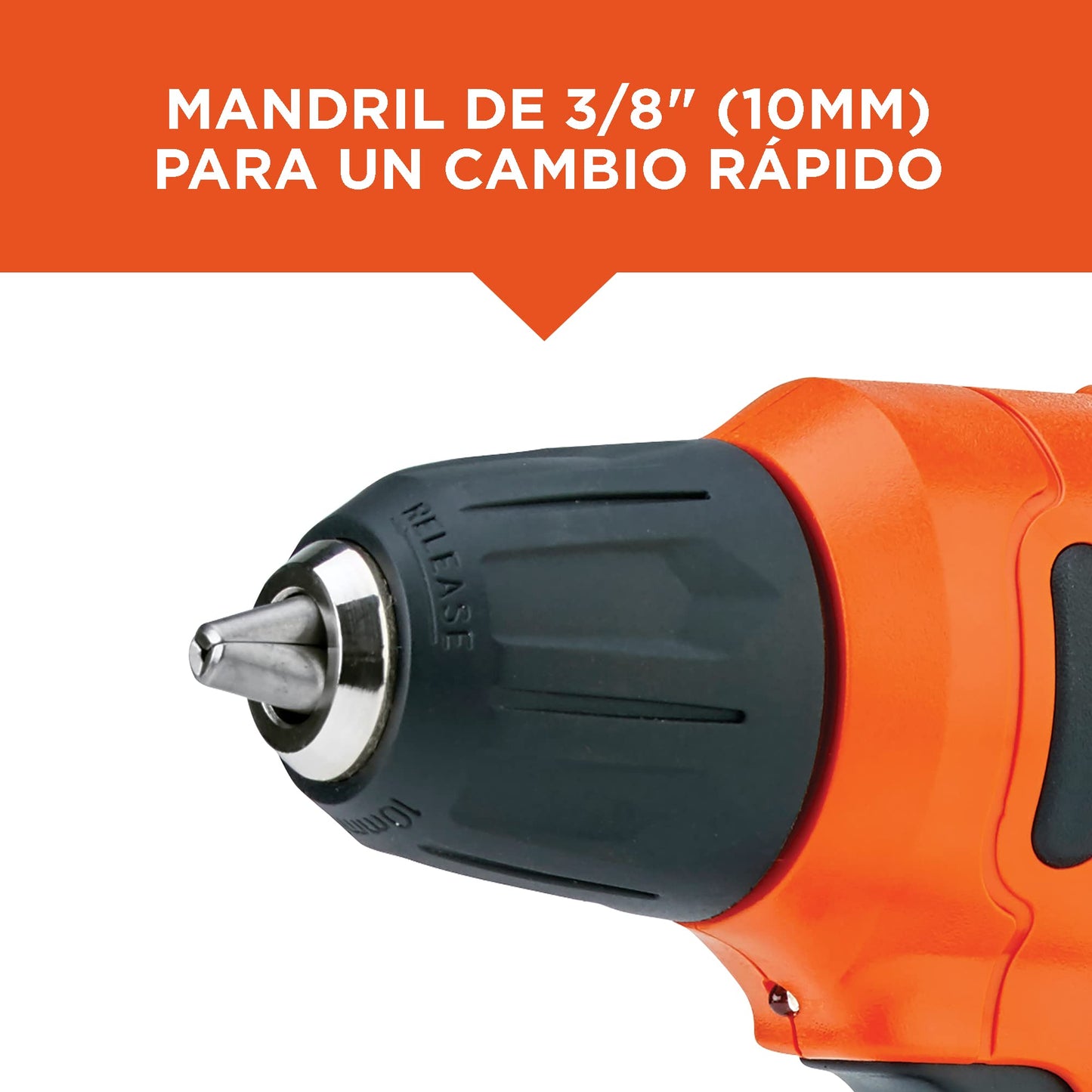 BLACK+DECKER Taladro Atornillador 3/8" (10mm), 12V, Incluye Cargador y 13 Accesorios, LD12S