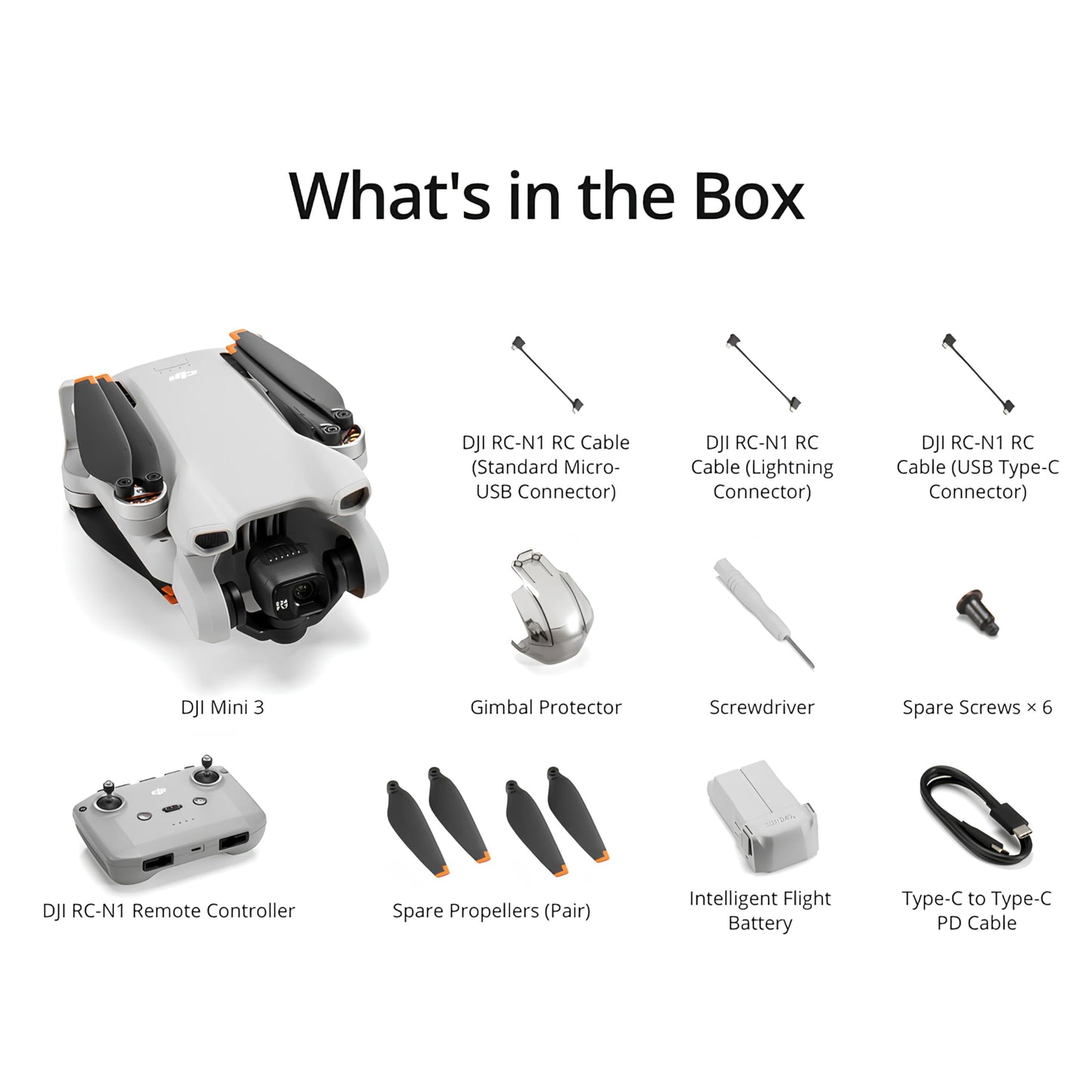 DJI Mini 3, Dron Mini con cámara Ligero y Plegable con vídeo 4K HDR, 38 min de Tiempo de Vuelo, Grabación Vertical y Funciones Inteligentes