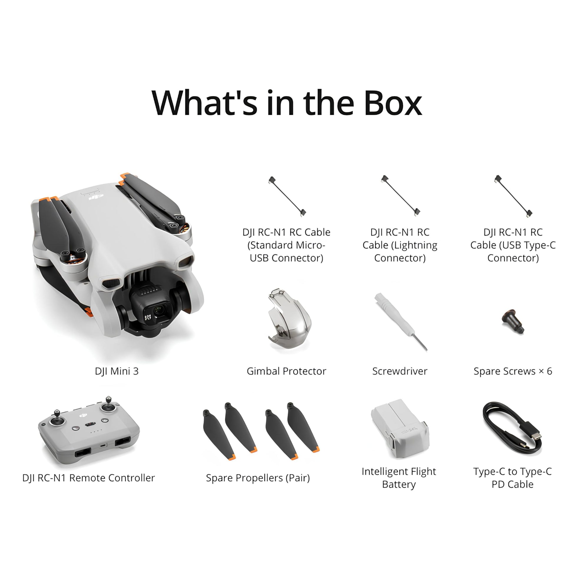 DJI Mini 3, Dron Mini con cámara Ligero y Plegable con vídeo 4K HDR, 38 min de Tiempo de Vuelo, Grabación Vertical y Funciones Inteligentes