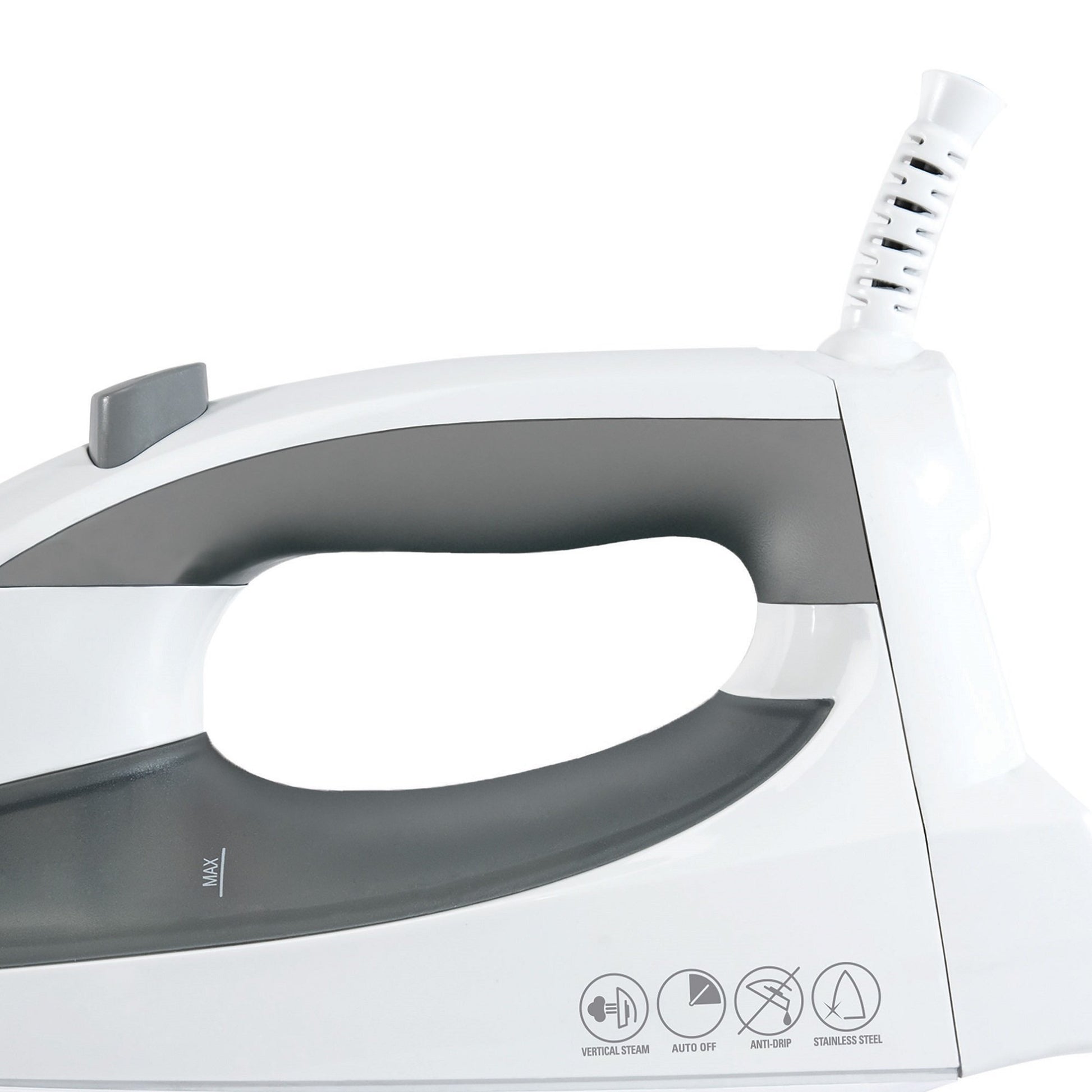BLACK + DECKER F976 Quickpress - Plancha con tecnología de Vapor Inteligente, Blanco/Plateado