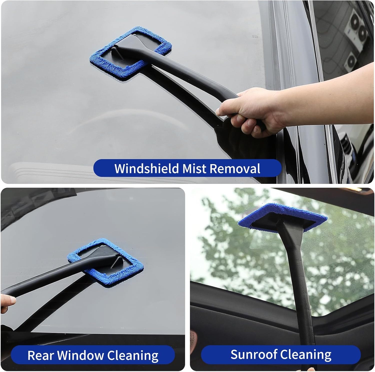 Korins 33Pzs Juego de Cepillos para Coches, Kit de Limpieza del Coche, Kit de Detallado del Coche, Cepillos de Limpieza, Herramienta para Limpiar el Parabrisas del Coche
