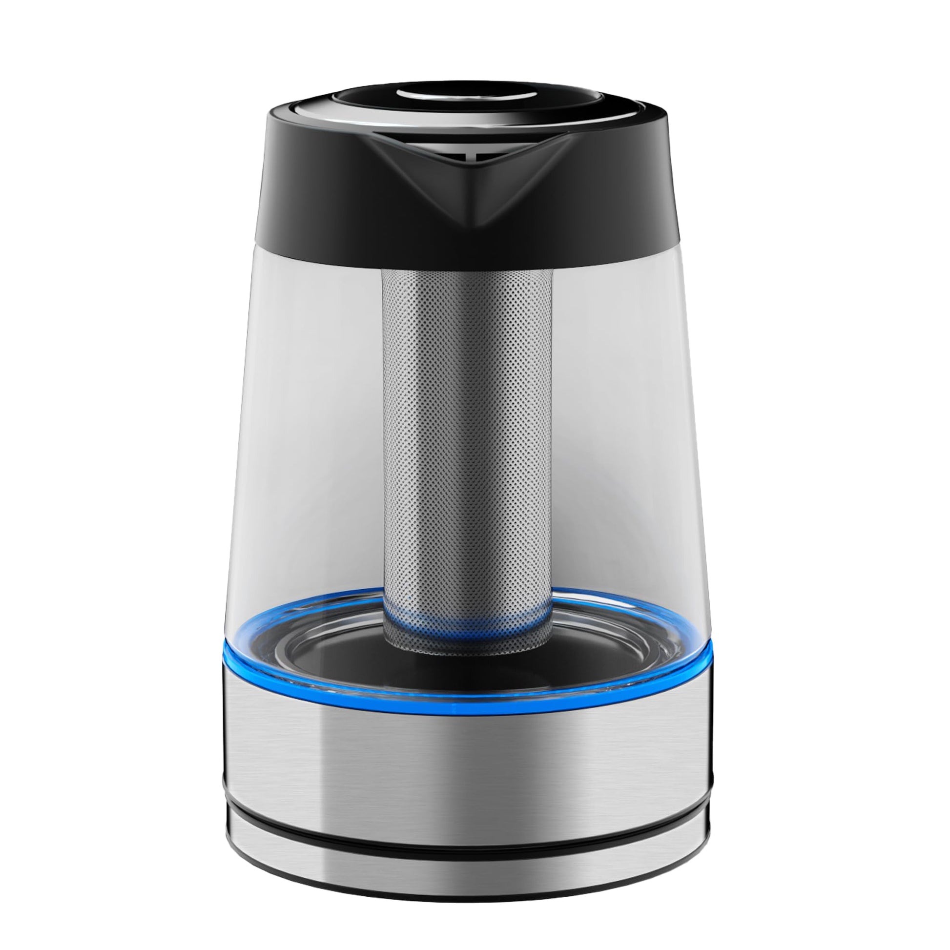 Hukën x Masterchef | Tetera eléctrica Fuse+ | Hervidor eléctrico | Tetera de vidrio | Infusor Removible | Tetera de acero inoxidable Base Giratoria | 1.7 litros