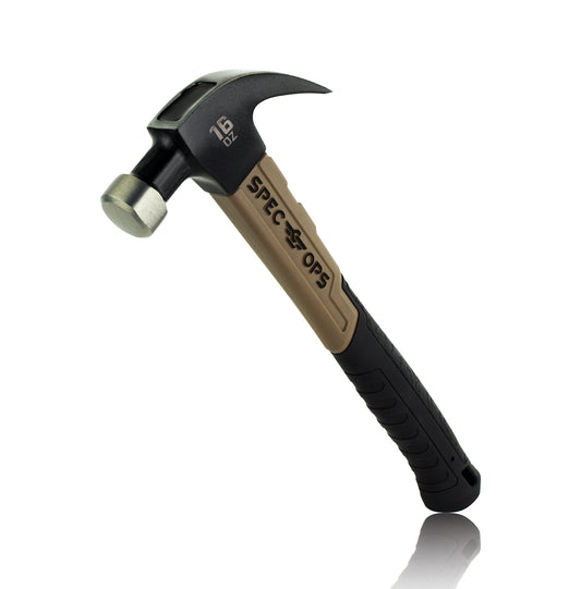 Martillo Spec Ops Tools Fibra de Vidrio Garra Curvada con Agarre Absorbente de Golpes