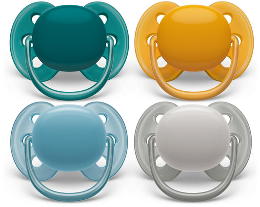 Chupetes Philips Avent Ultra Soft Rosa con Caja Esterilizadora para Bebés de 6 a 18 Meses