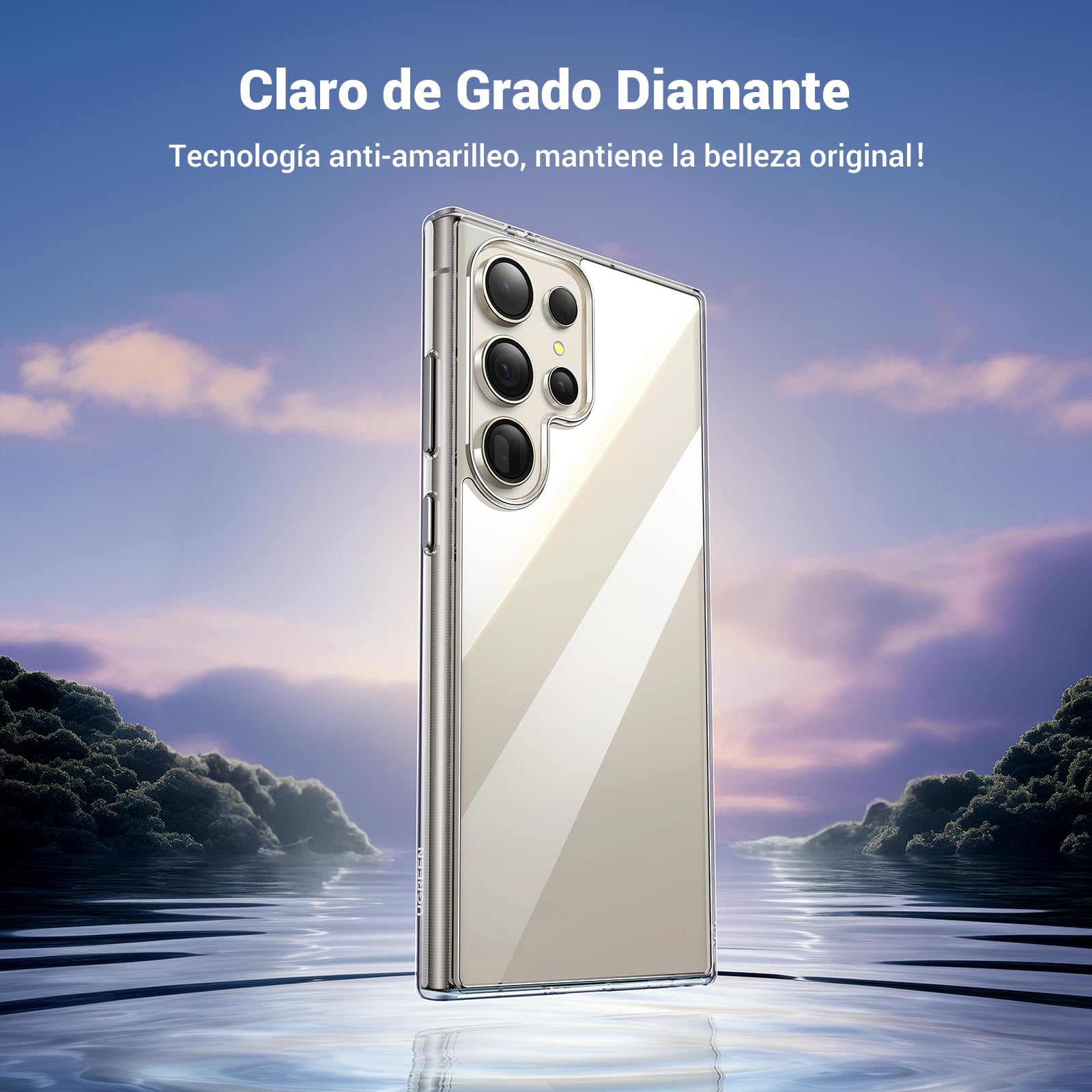 Funda Transparente UGREEN con Protección contra Caídas para Galaxy S24 Ultra