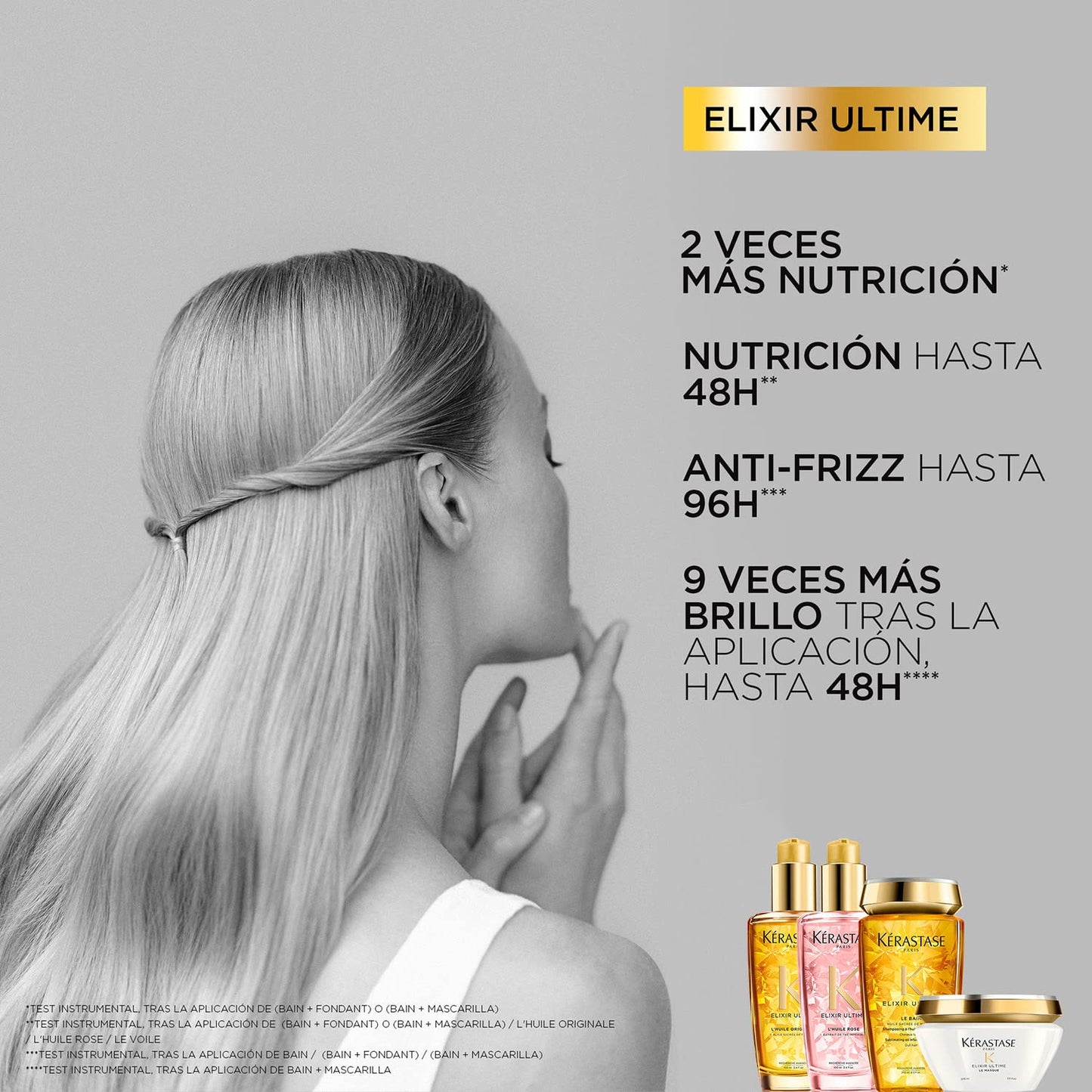 KÉRASTASE Le Bain Elixir Ultime Shampoo | Nutre profundamente desde la raíz hasta las puntas y aporta suavidad y brillo | Con Aceite de Marula, Aceite de Camelia y Aceite de Argán | 250ml