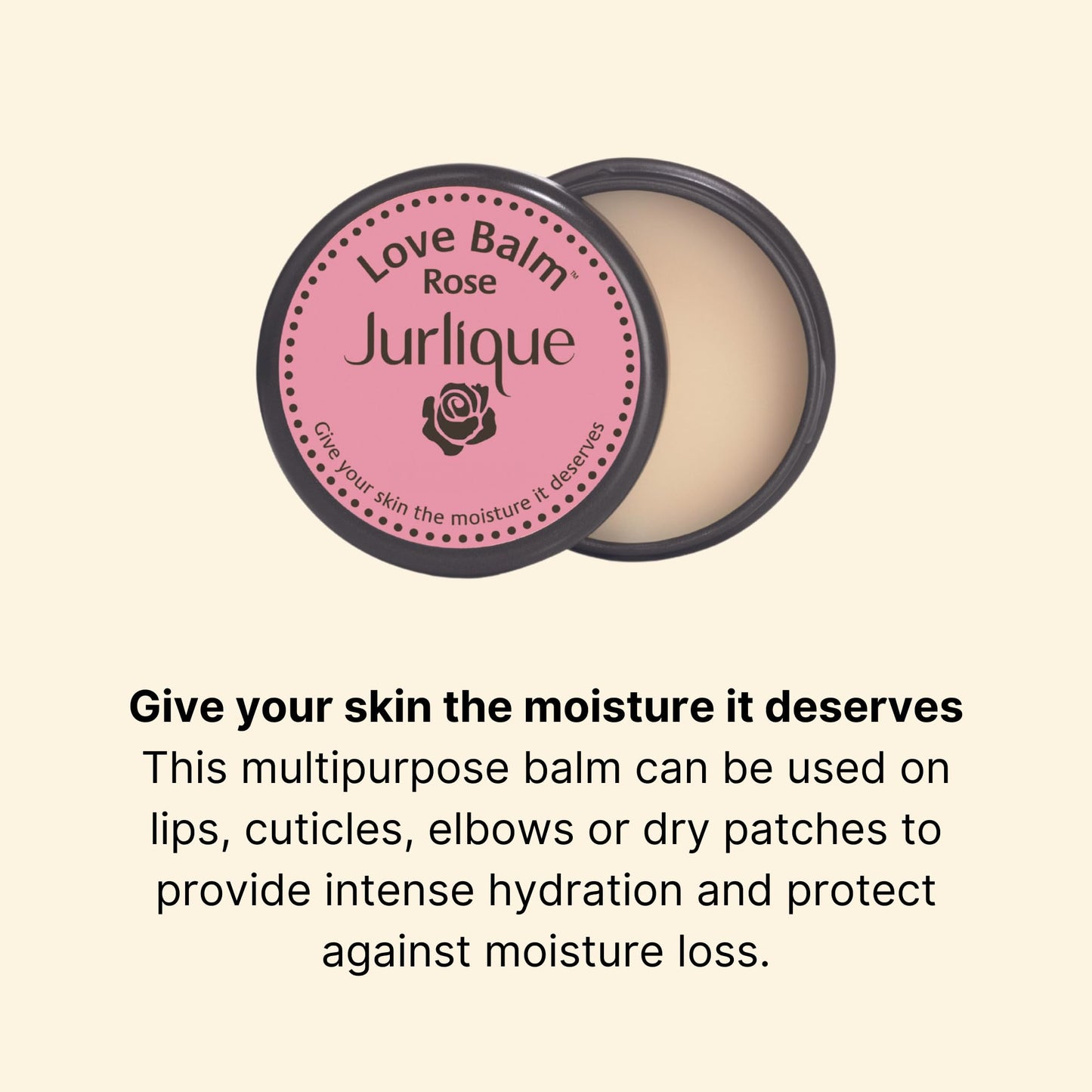 Moisturizing Lip Balm - Jurlique: Rose Love Balm - 0.5 oz - Moisturizes and Protects Dry Skin, Hydrates and Softens With Olive Oil and Safflower Seed Oil, Infused With The Natural Scent of Roses