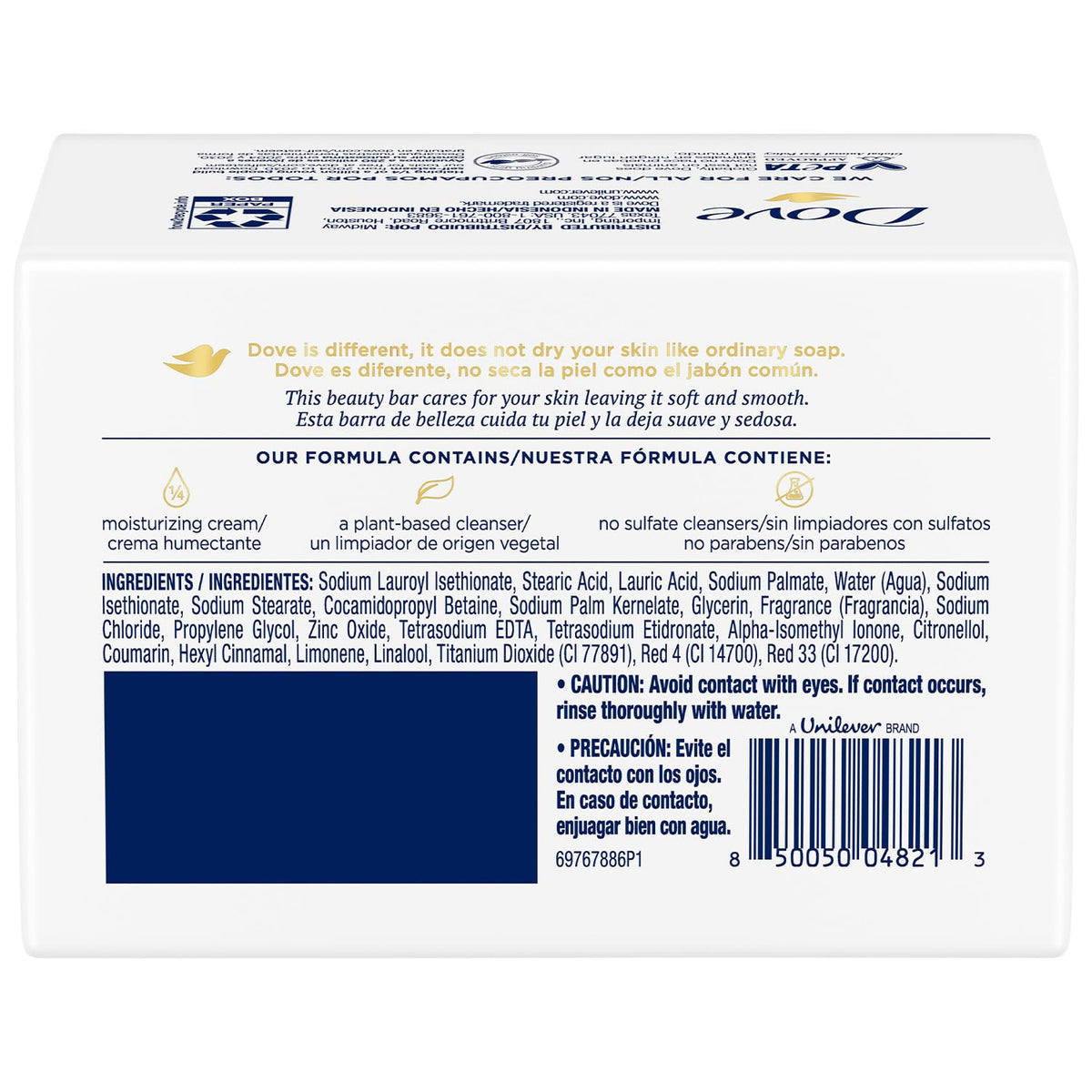 Dove Jabón de barra de crema Dove Pink Beauty, 100 gramos/3.5 onzas (paquete de 8)
