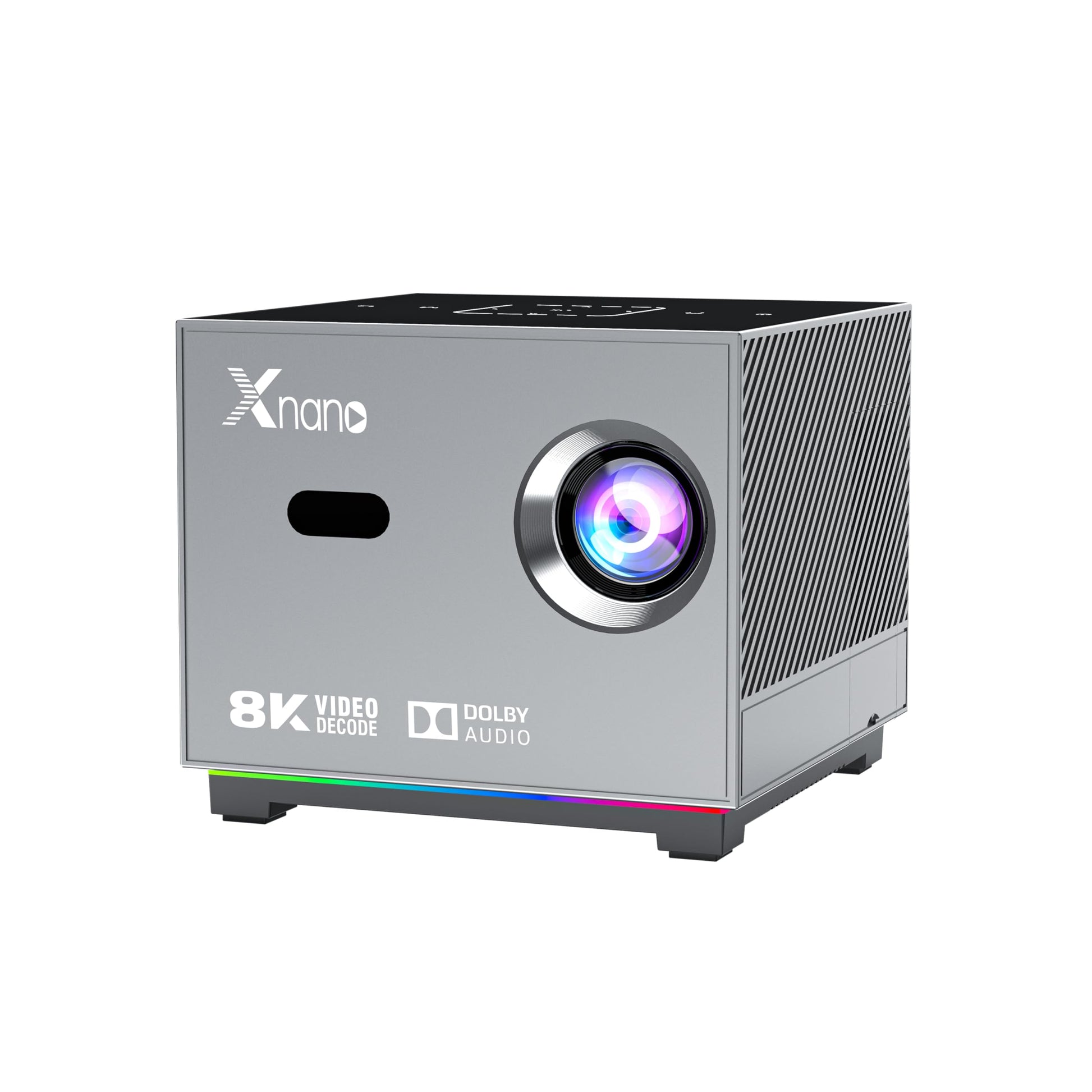 XNANO [Licencia de Netflix y AI Enfoque Eléctrico] Proyector 4K Compatible con Wi-Fi 6 y Bluetooth 5.0, Full HD 1080P para Cine en Casa con Asistente de Voz Inteligente y Corrección Trapezoidal 4D/4P