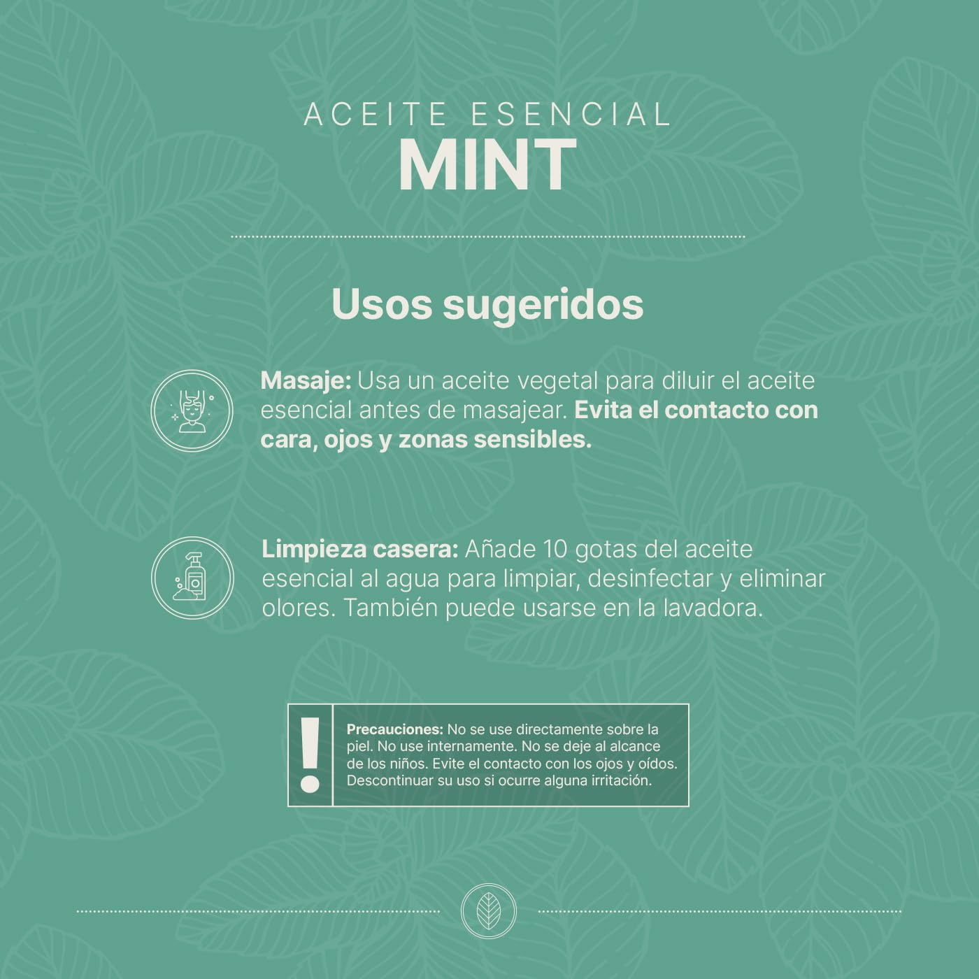Aceite Esencial B Life Menta Ingredientes Puros y Naturales 120 ml