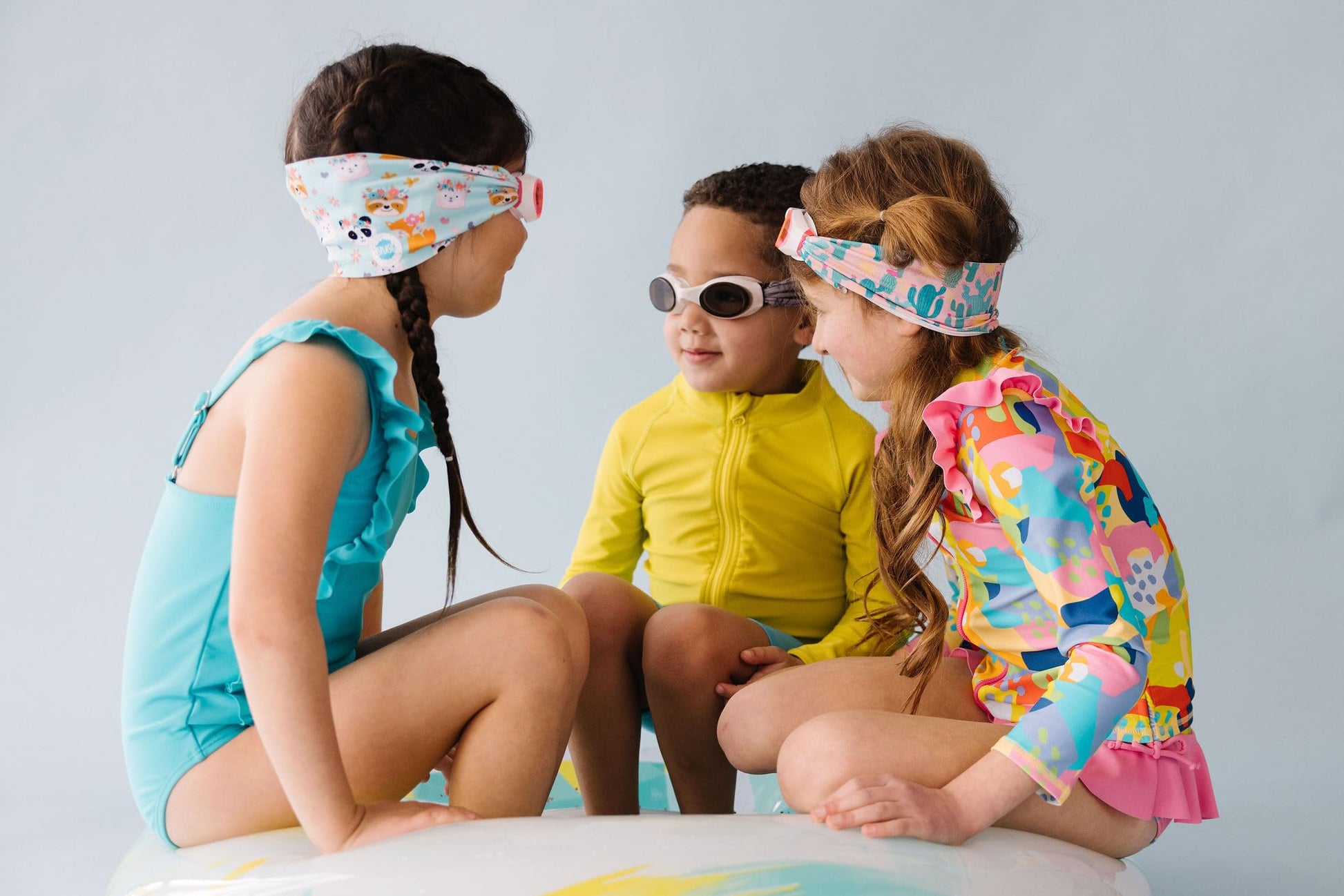 Goggles Natación Splash Place Magenta Mermaid con Correa de Tela Para Niños y Adultos