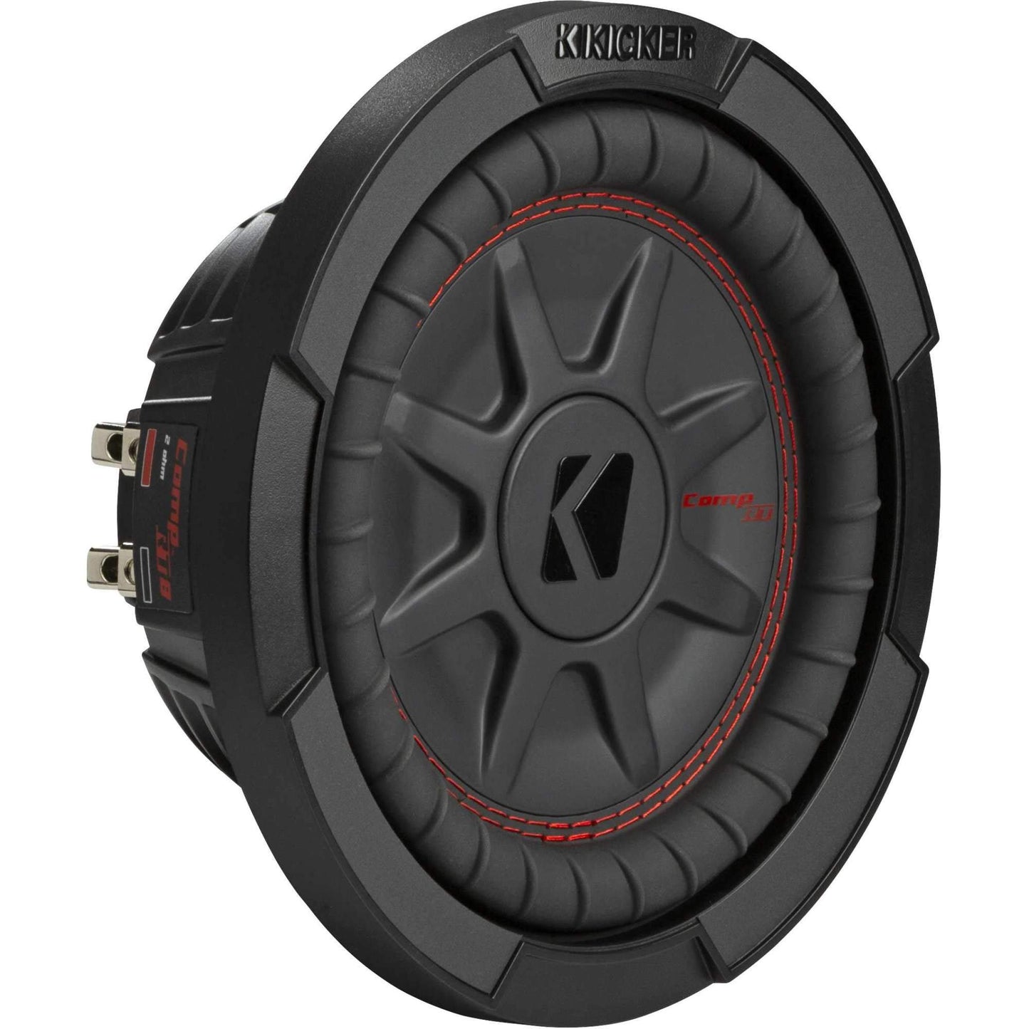 KICKER 48CWRT82 CompRT Subwoofer de 8 pulgadas, DVC, 2 ohmios