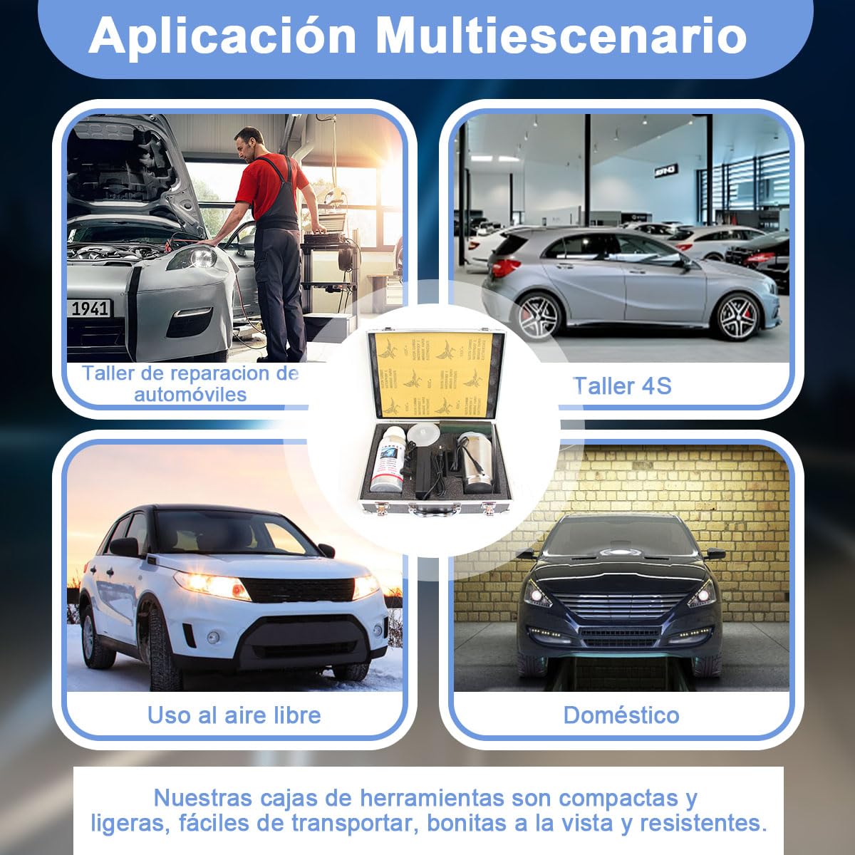 Kit de Restauración de Faros Delanteros de Coche, 14 Pzs Herramientas de Reparación de Pulido de Automóvil, Renovación de Arañazos de Lente con Vapor para Eliminar Amarilleo Rasguño Oxidación Neblina