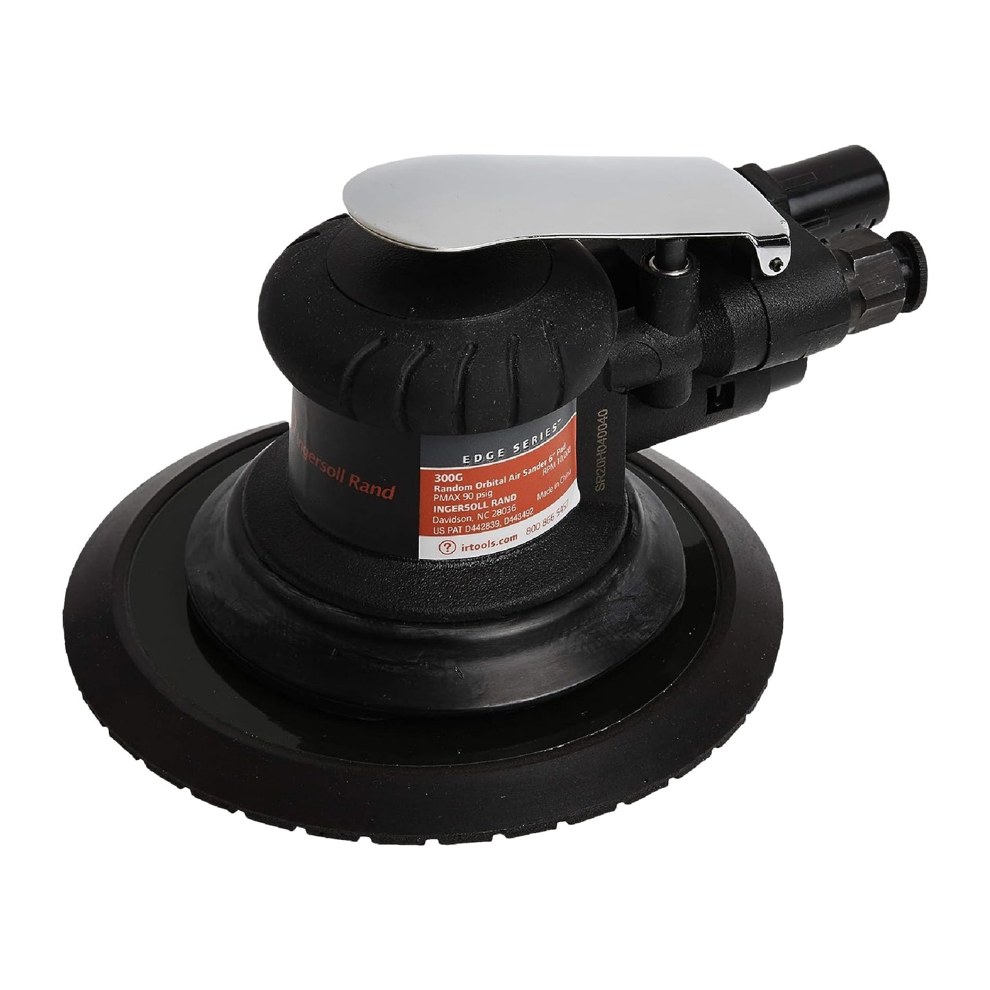 Ingersoll Rand 300G Lijadora de aire orbital aleatoria, almohadilla de 6", órbita de 3/16", 10,000 RPM, .2 HP