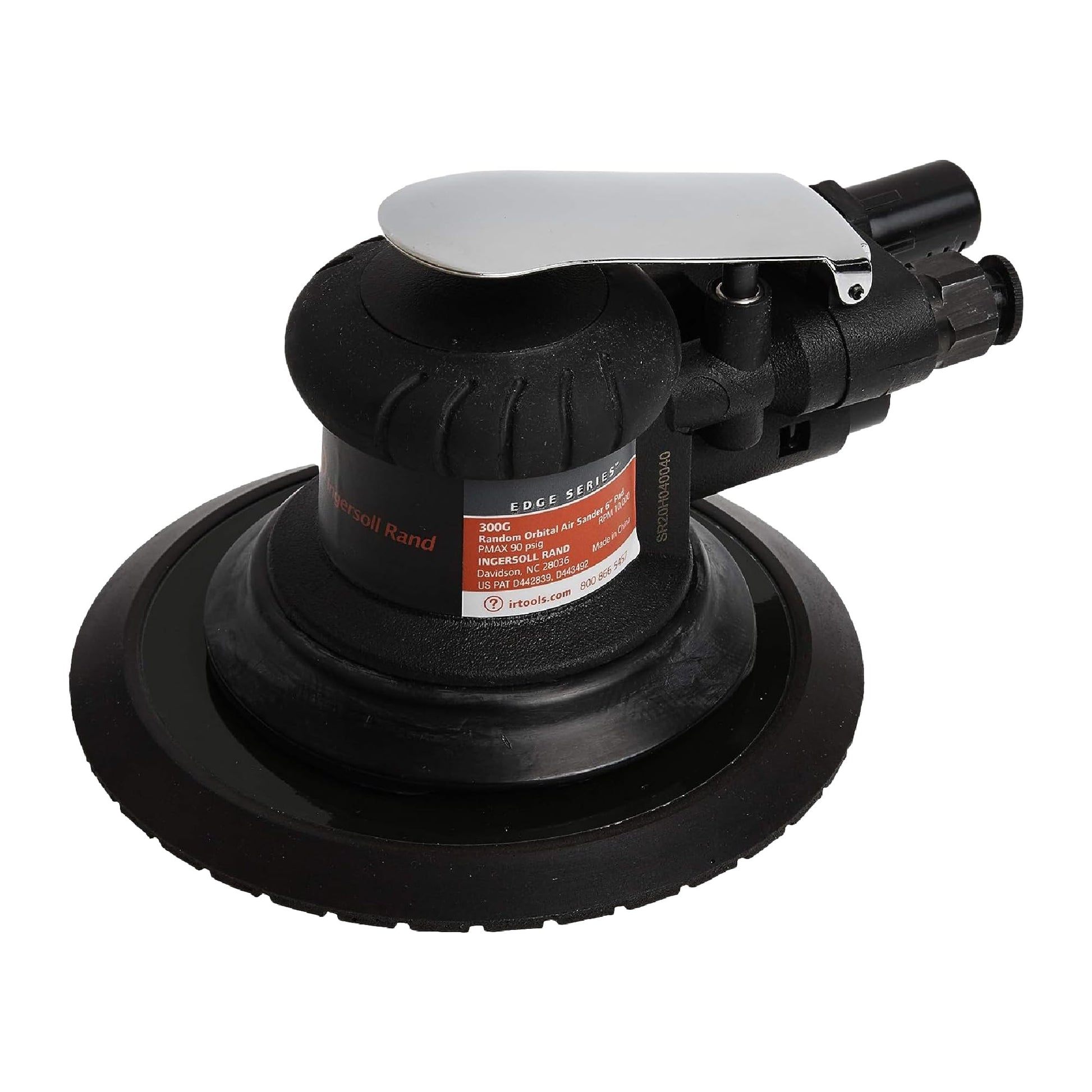 Ingersoll Rand 300G Lijadora de aire orbital aleatoria, almohadilla de 6", órbita de 3/16", 10,000 RPM, .2 HP