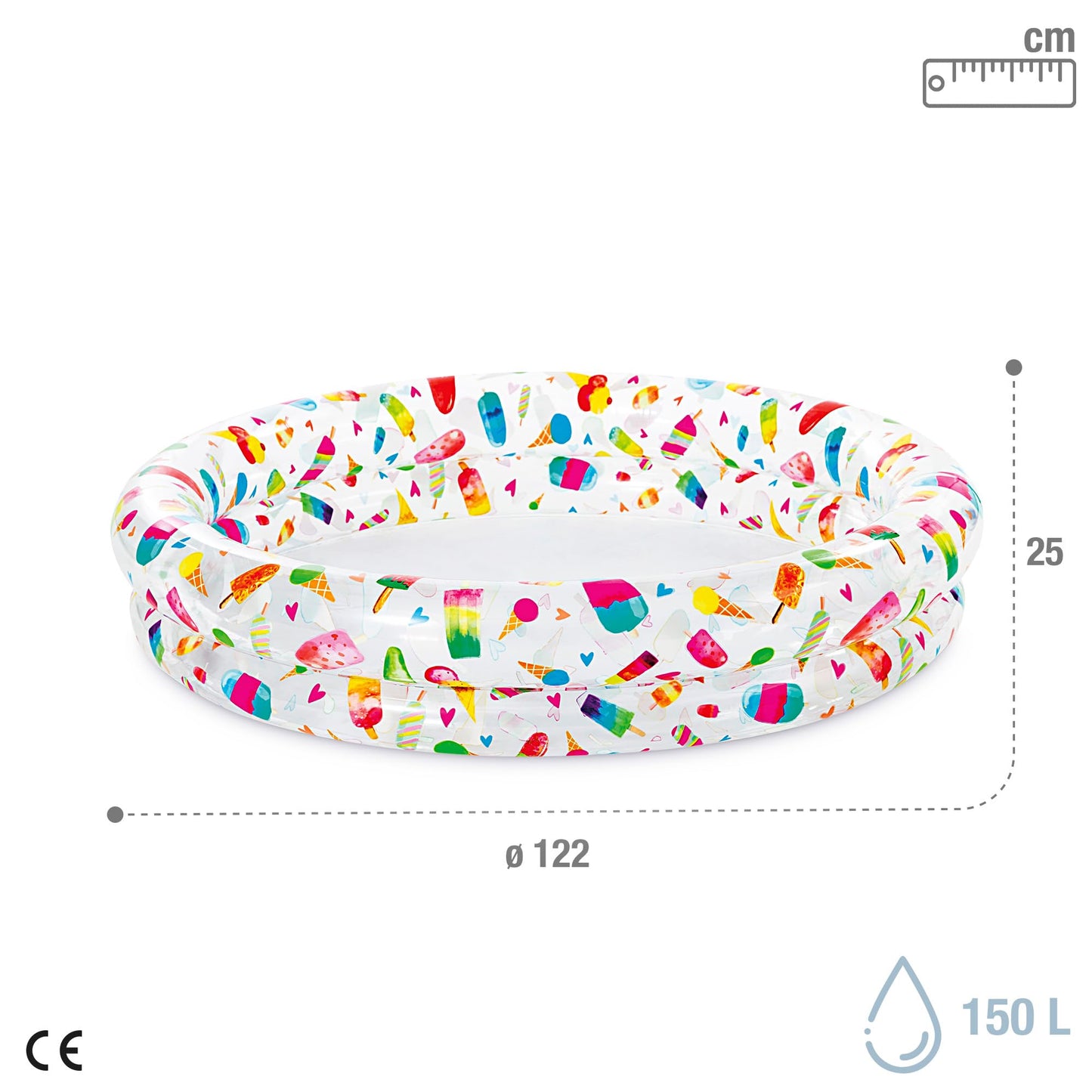 Intex - Piscina Inflable con 2 Anillos para niños (48 x 10 Pulgadas) [Estilos Surtidos]