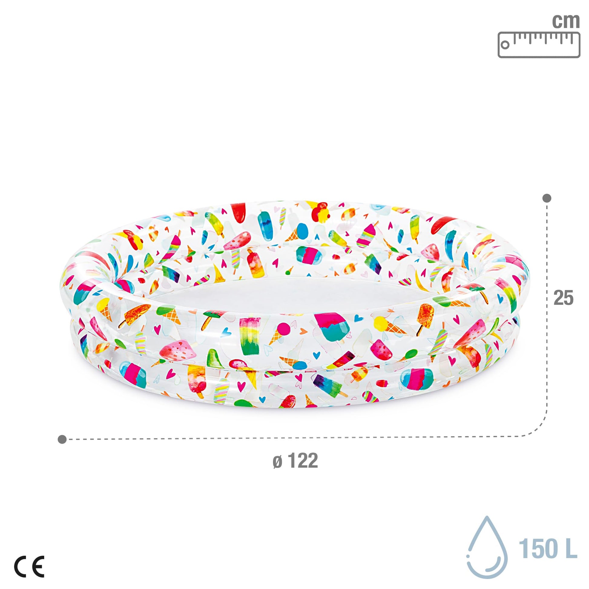 Intex - Piscina Inflable con 2 Anillos para niños (48 x 10 Pulgadas) [Estilos Surtidos]