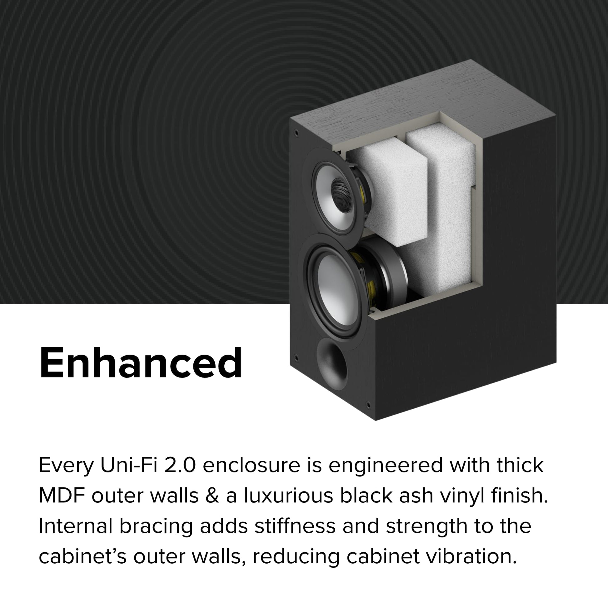Altavoces para Estantería ELAC Uni-Fi 2.0 UB52 Negro