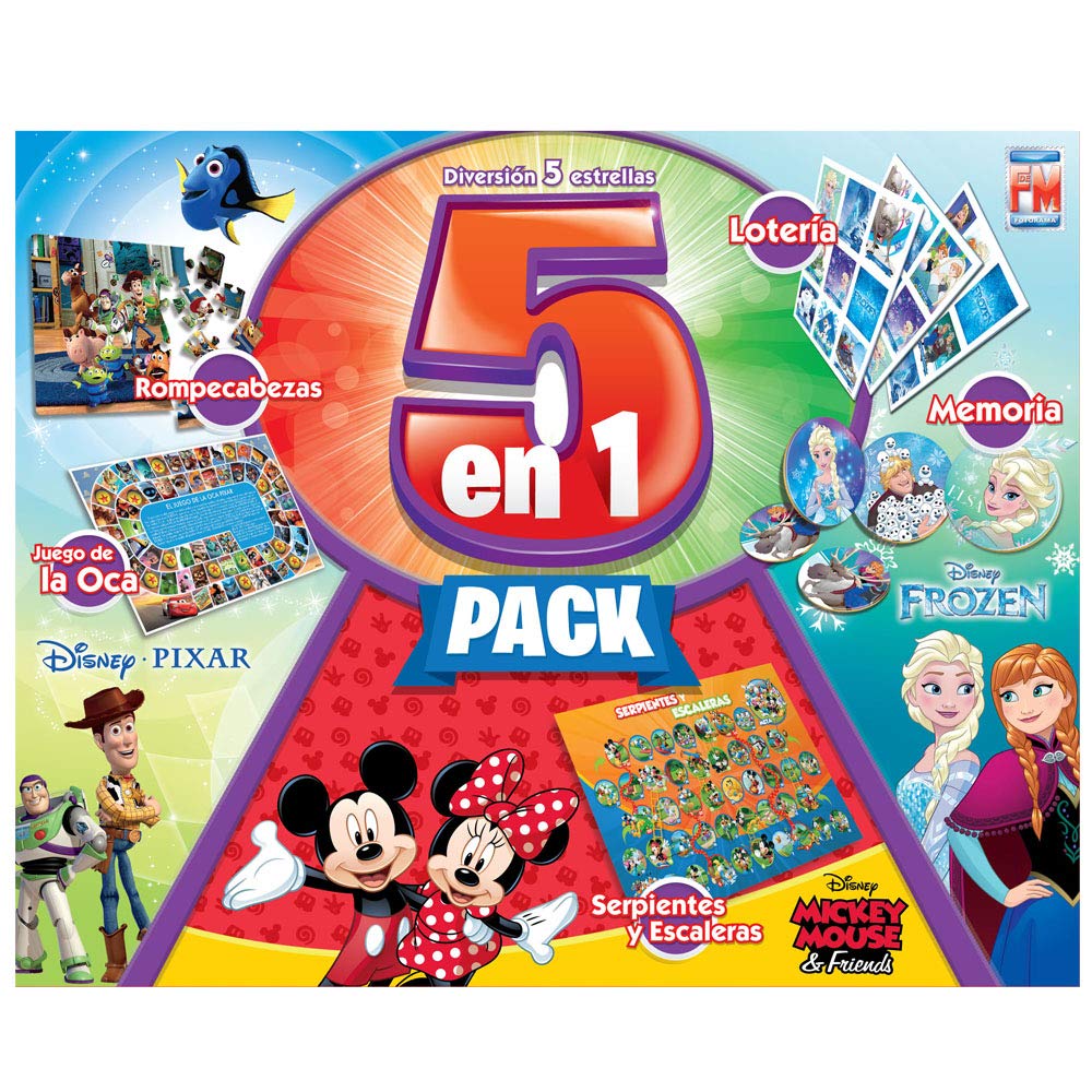 Disney 5 Juegos en 1 Play House Juego de Mesa Fotorama