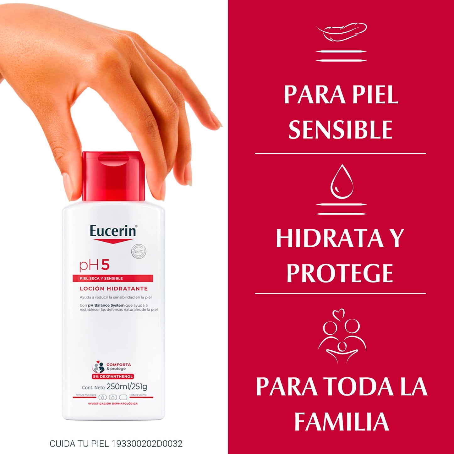 Eucerin PH5 Locion para Piel Sensible o Seca, 250ml