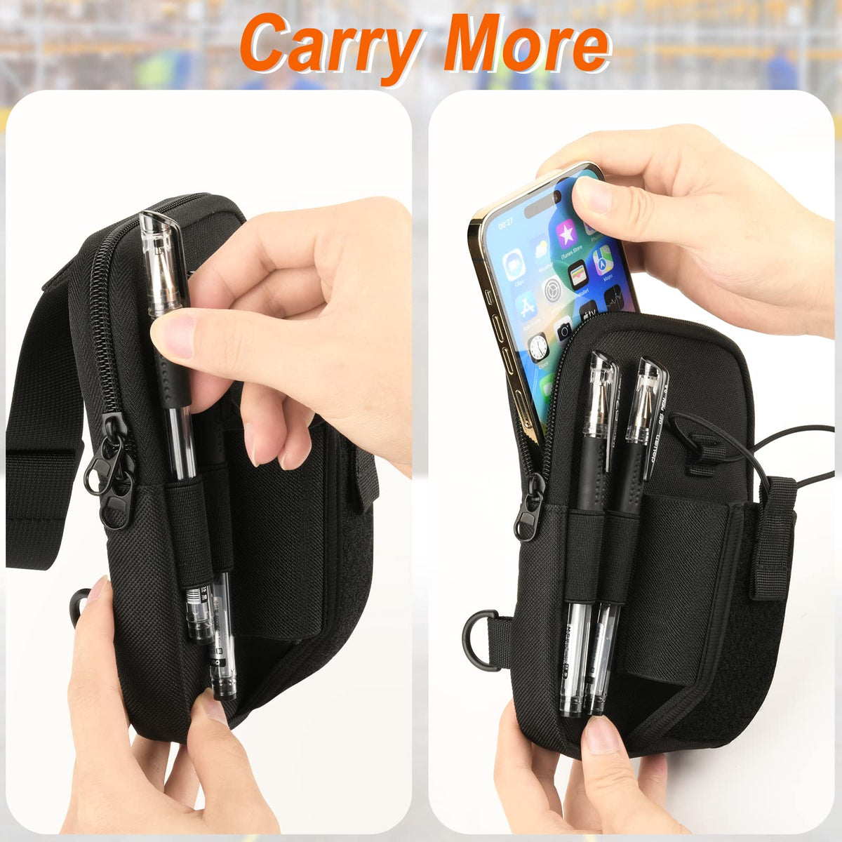 Funda Universal para Escáner de Código de Barras Símbolo Cebra USPS con Arnés de Pecho