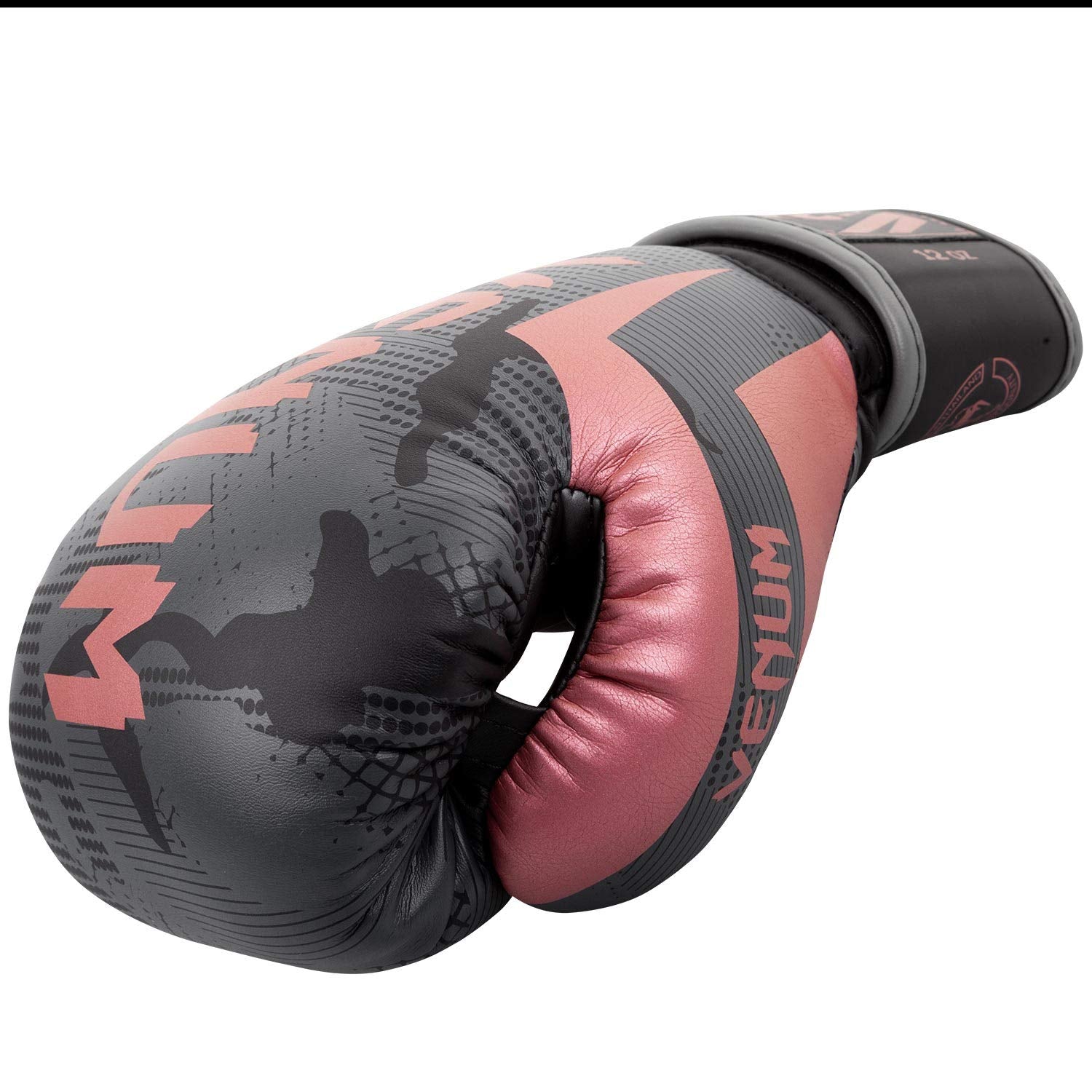 Guantes de Boxeo Venum Negro Oro Rosa Elite para Adultos Unisex