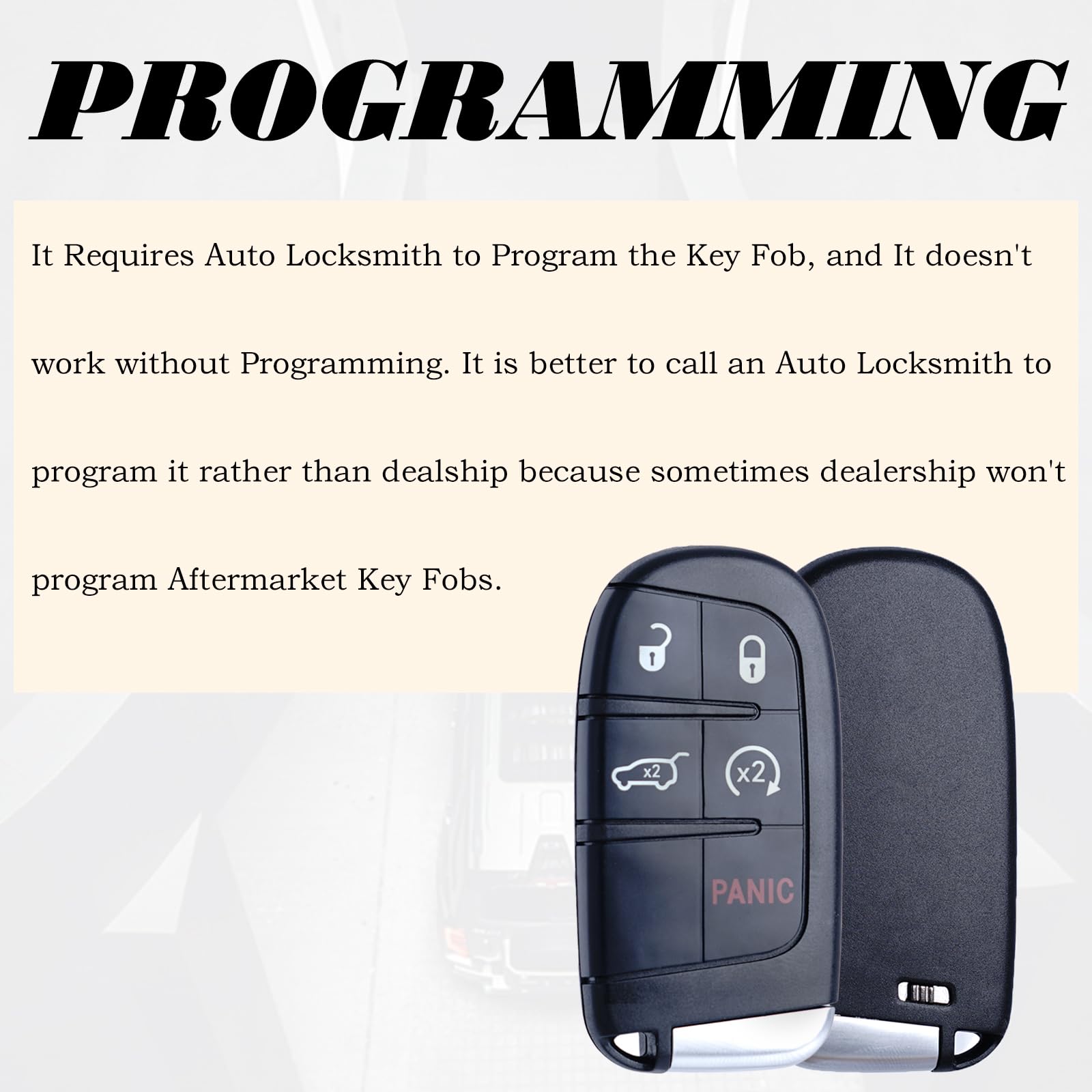 MechanMagic - Llavero de repuesto compatible con Jeep Grand Cherokee 2014-2021, llave inteligente de proximidad, entrada sin llave, mando a distancia, arranque remoto M3N-40821302 68143505AC