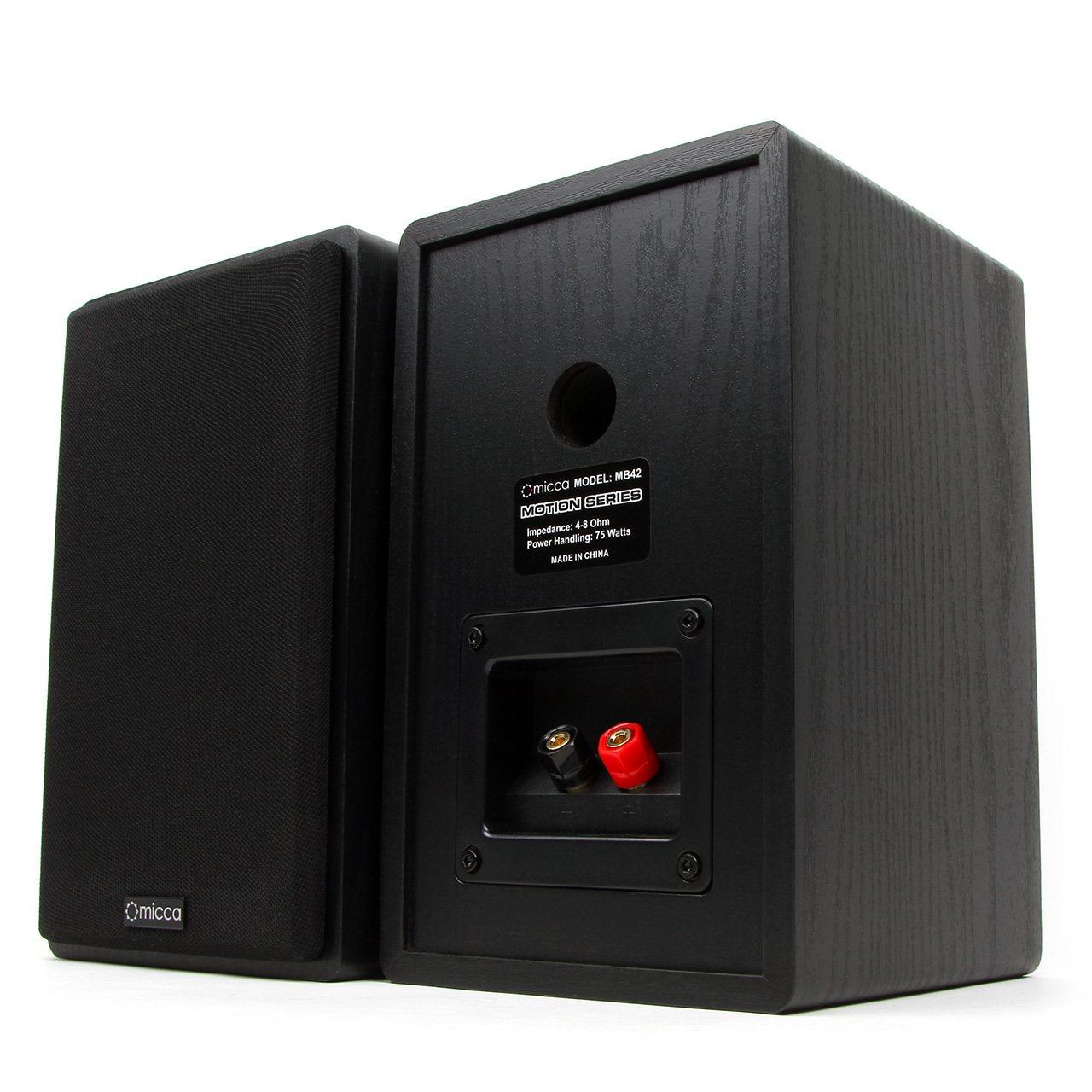 Altavoces de Estantería Micca Negro Sonido Envolvente para Cine en Casa