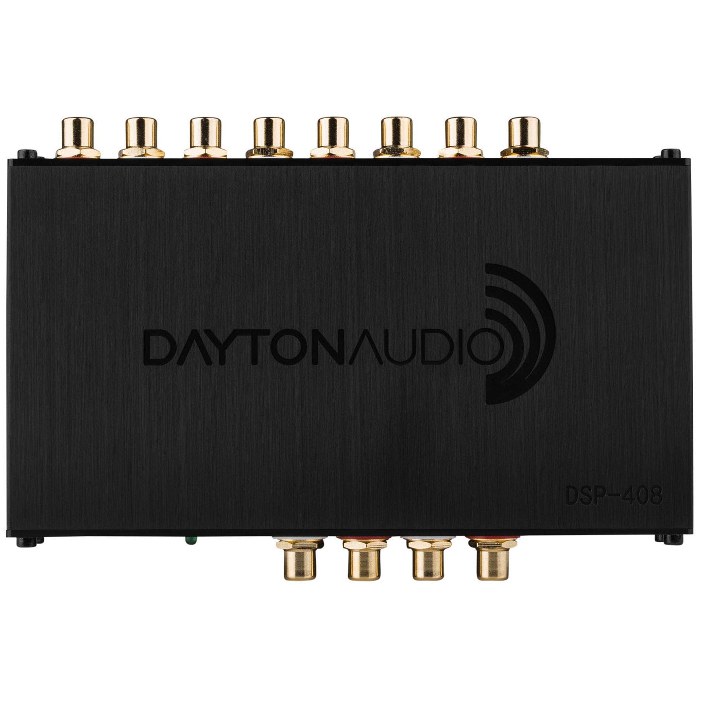 Dayton Audio DSP-408 Procesador de señal digital DSP de 4 entradas y 8 salidas con ecualizador integrado en crossovers, tim alighment y mezcla de entrada/salida para audio en el hogar y el coche