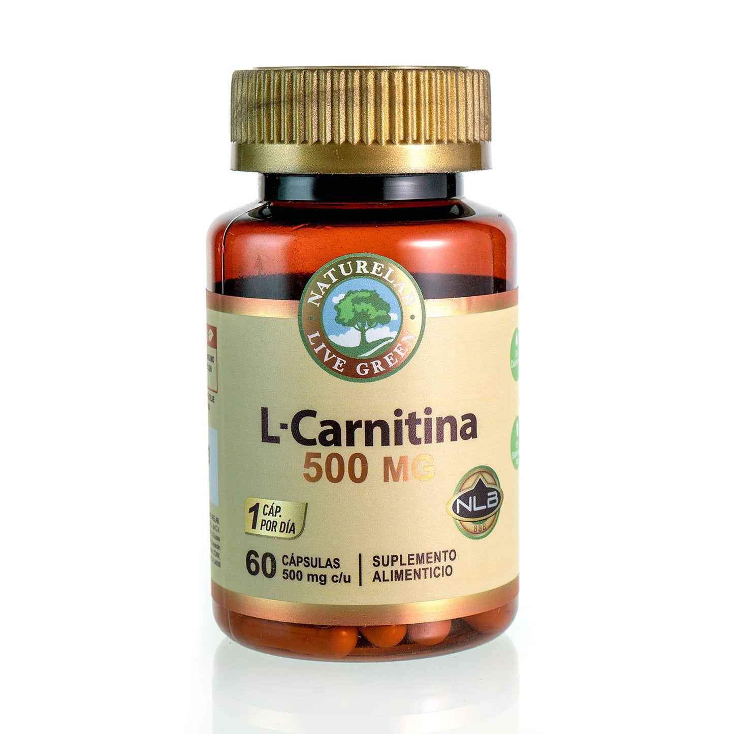 Cápsulas Naturelab L-Carnitina 500 mg