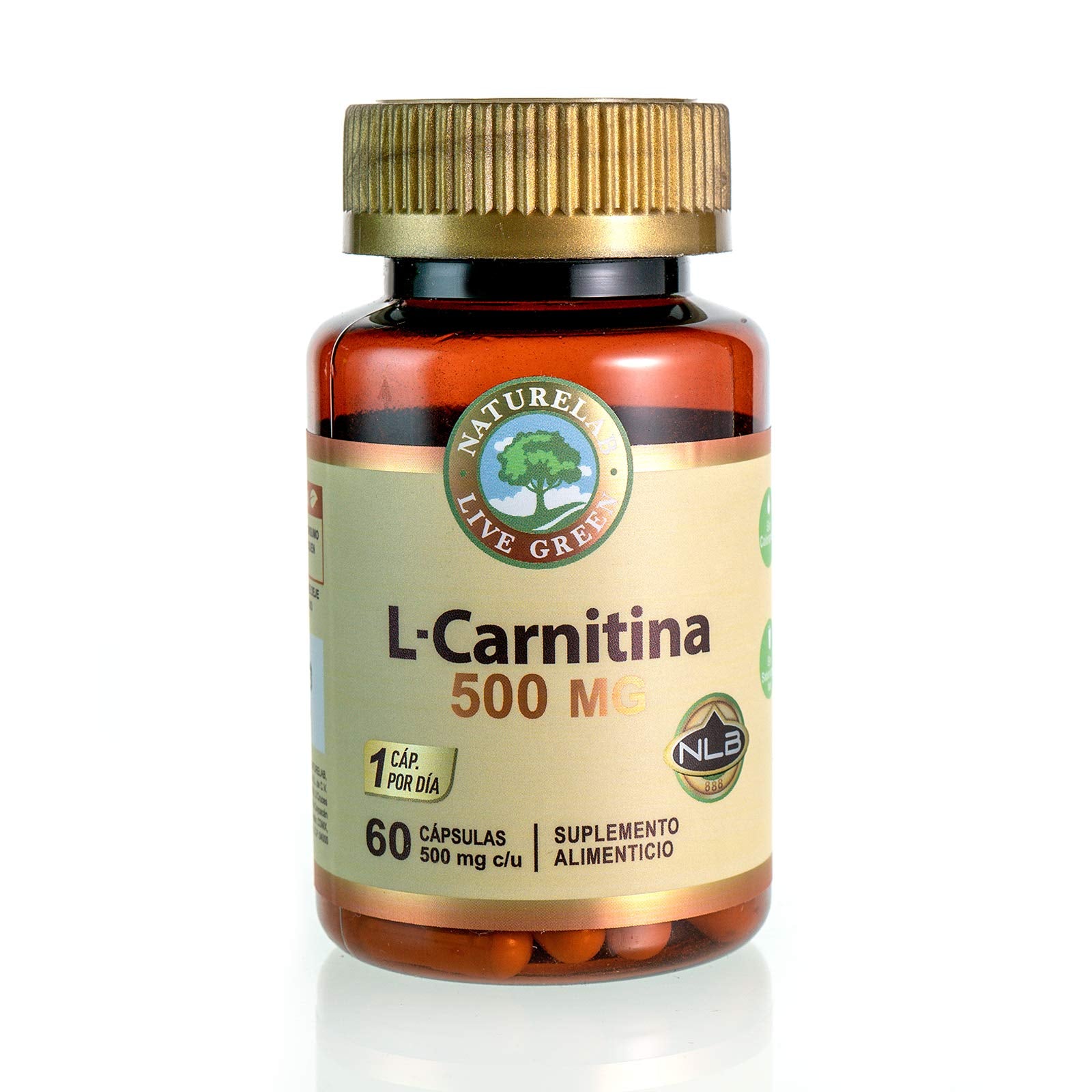 Cápsulas Naturelab L-Carnitina 500 mg