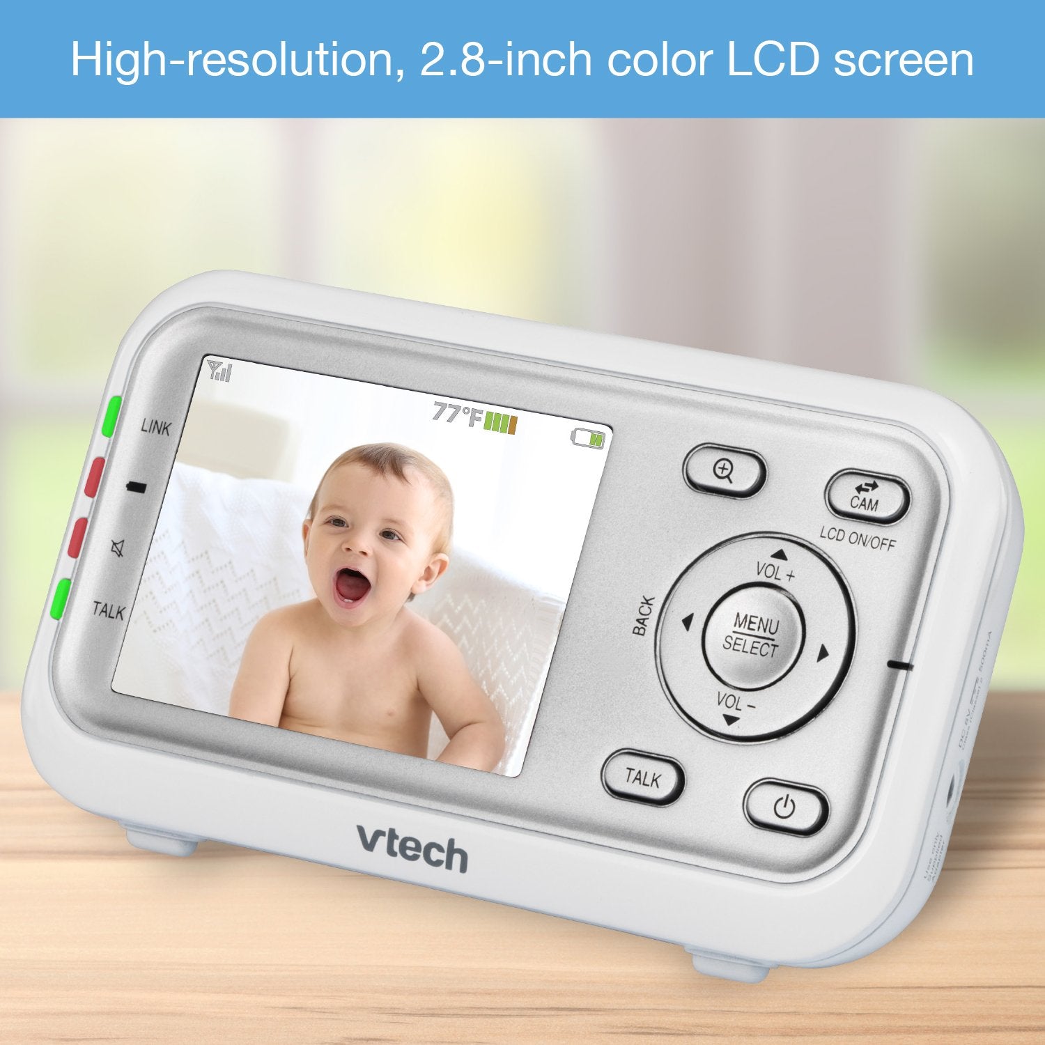 Monitor de Bebé VTech Blanco con Paquete Individual