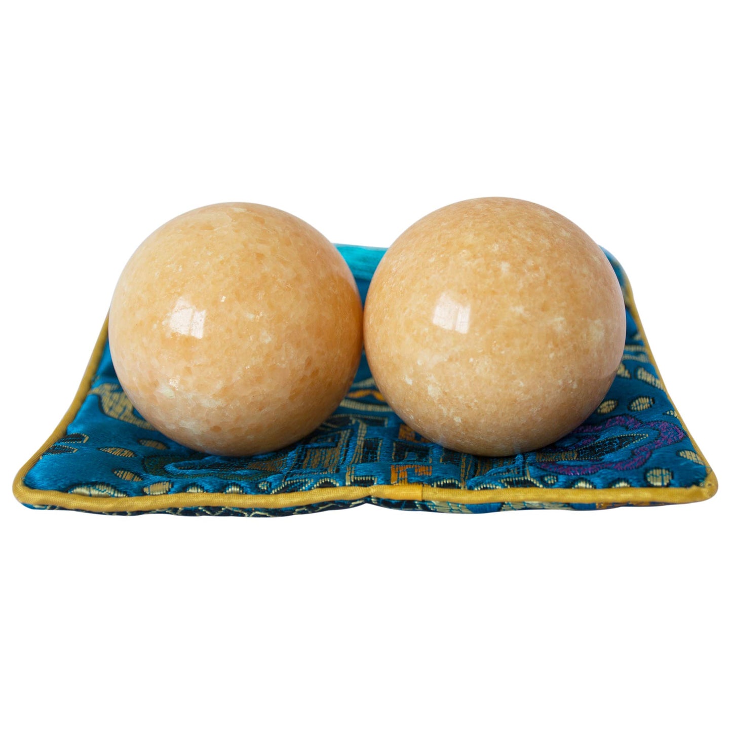 Bolas Chinas Addune Naranja de Mármol Natural para Aliviar el Estrés