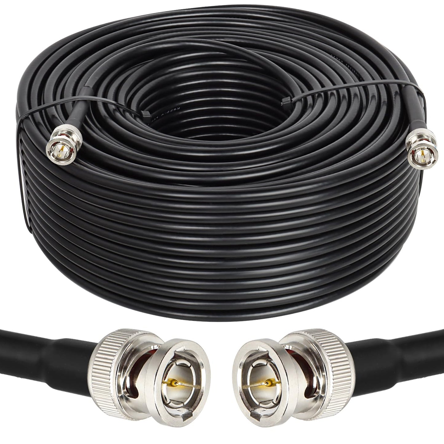 XRDS-RF - Cable SDI RF de 200 Pies, HD-SDI BNC a BNC, Vídeo Digital RG59 Compatible Con HD-SDI/3G/6G-SDI/4K/8K - Cable de Vídeo de Precisión